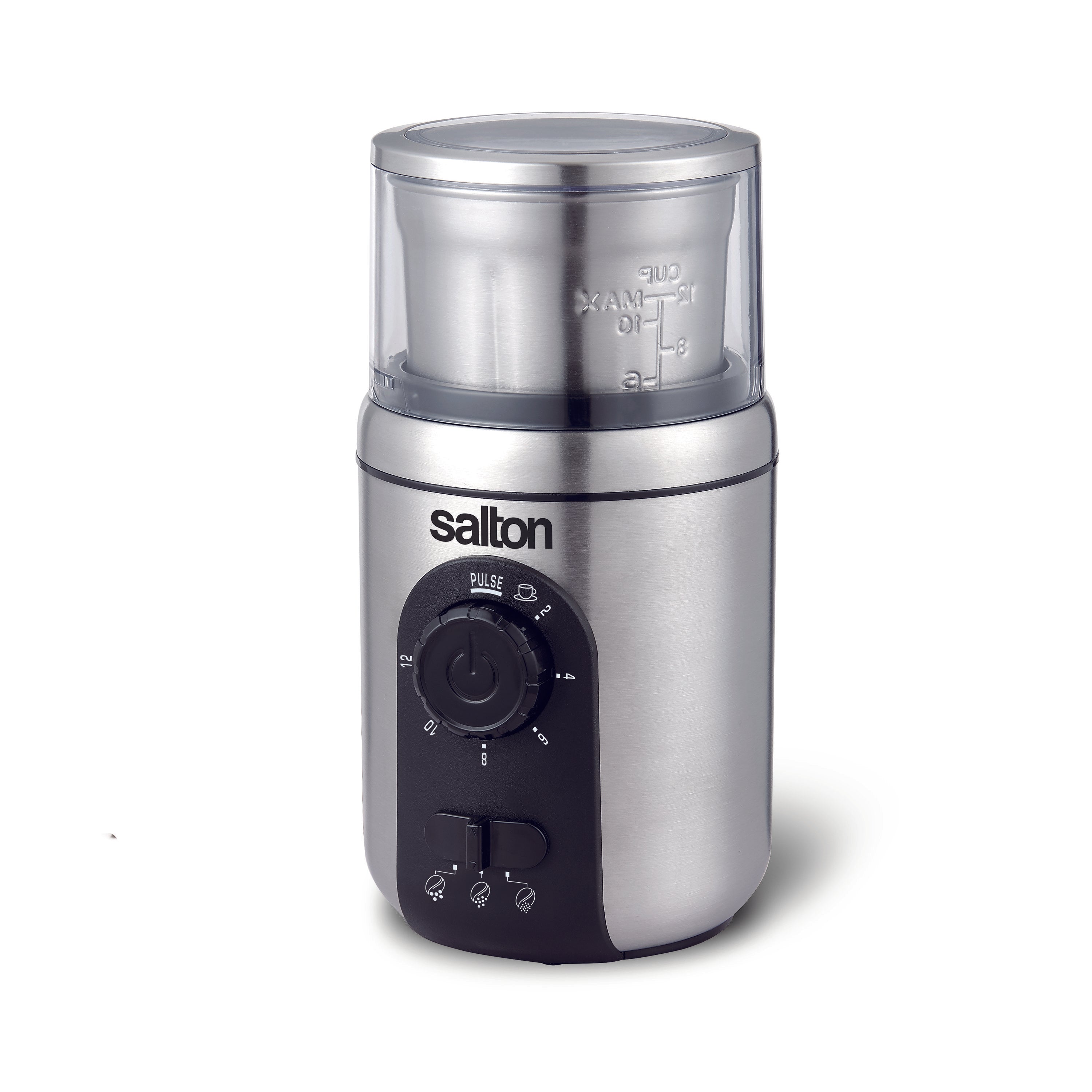 Salton Stainless Steel Smart Coffee Grinder-Food Grinders & Mills-DECOROLALA