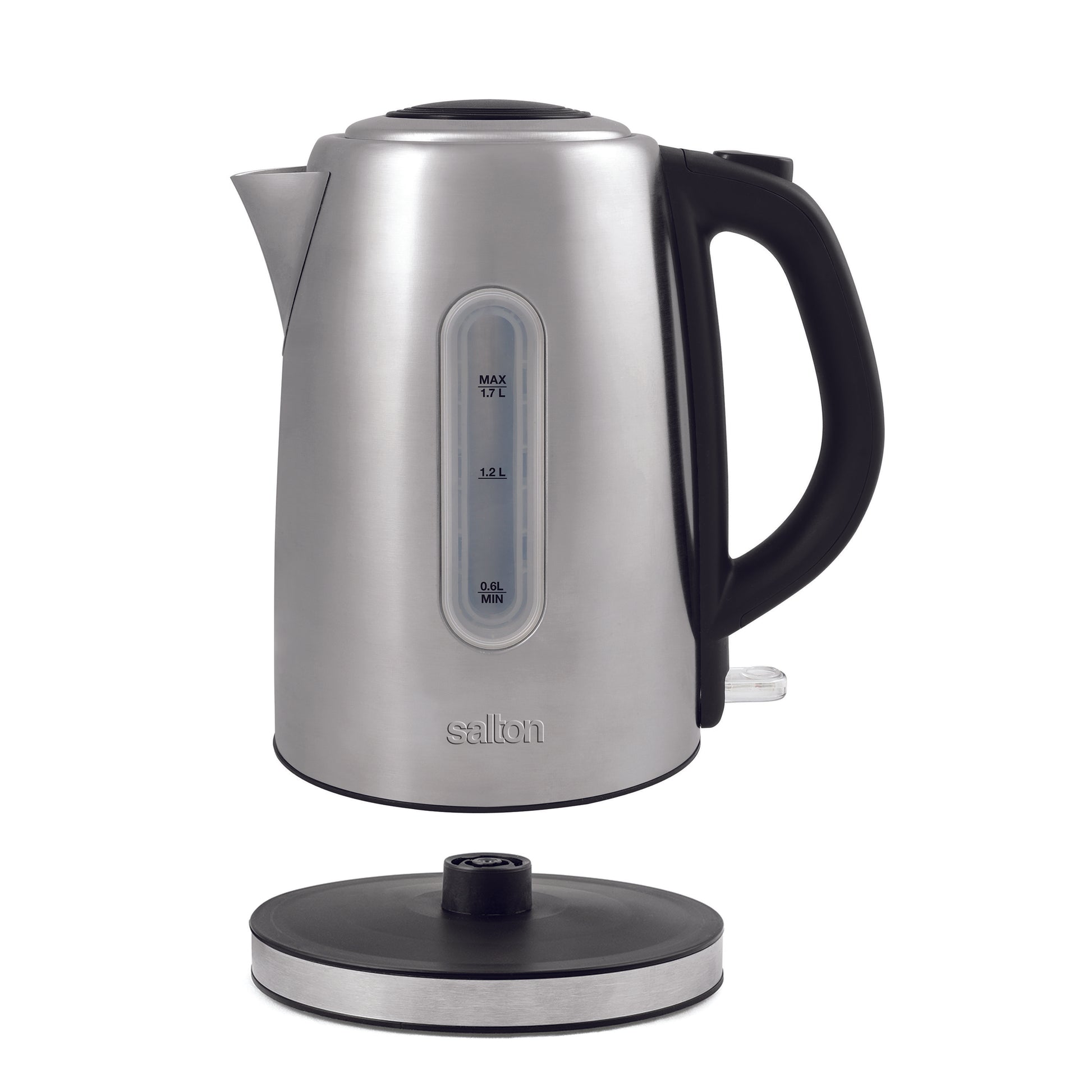 Salton Cordless Electric Stainless Steel Kettle - 1.7L-Electric Kettles-DECOROLALA