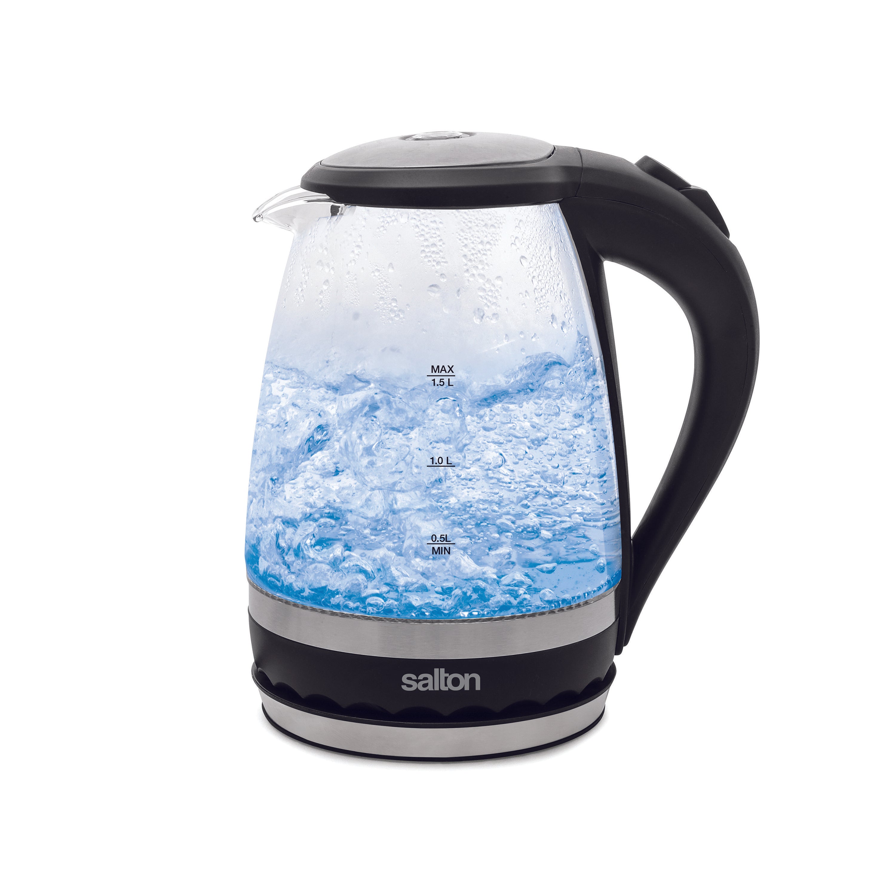 Salton Cordless Electric Glass Kettle - 1.5L-Electric Kettles-DECOROLALA