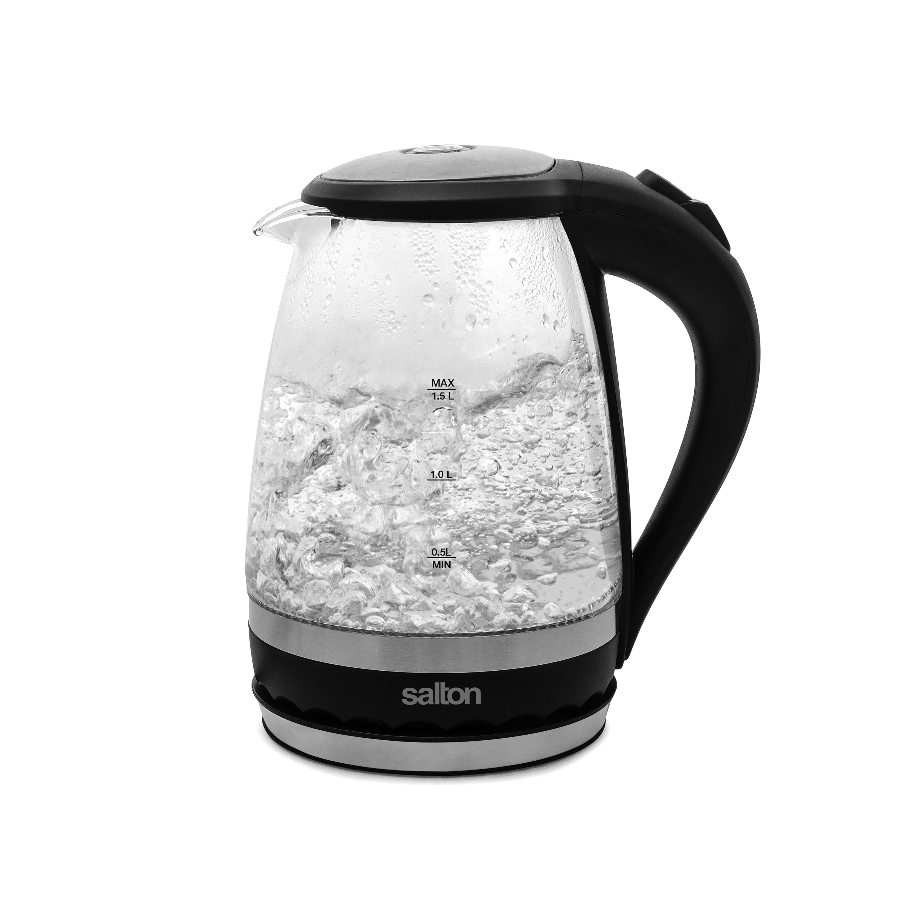 Salton Cordless Electric Glass Kettle - 1.5L-Electric Kettles-DECOROLALA