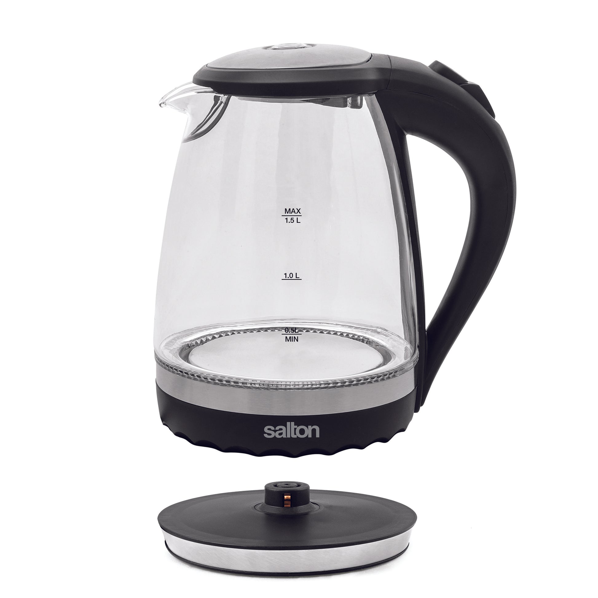 Salton Cordless Electric Glass Kettle - 1.5L-Electric Kettles-DECOROLALA