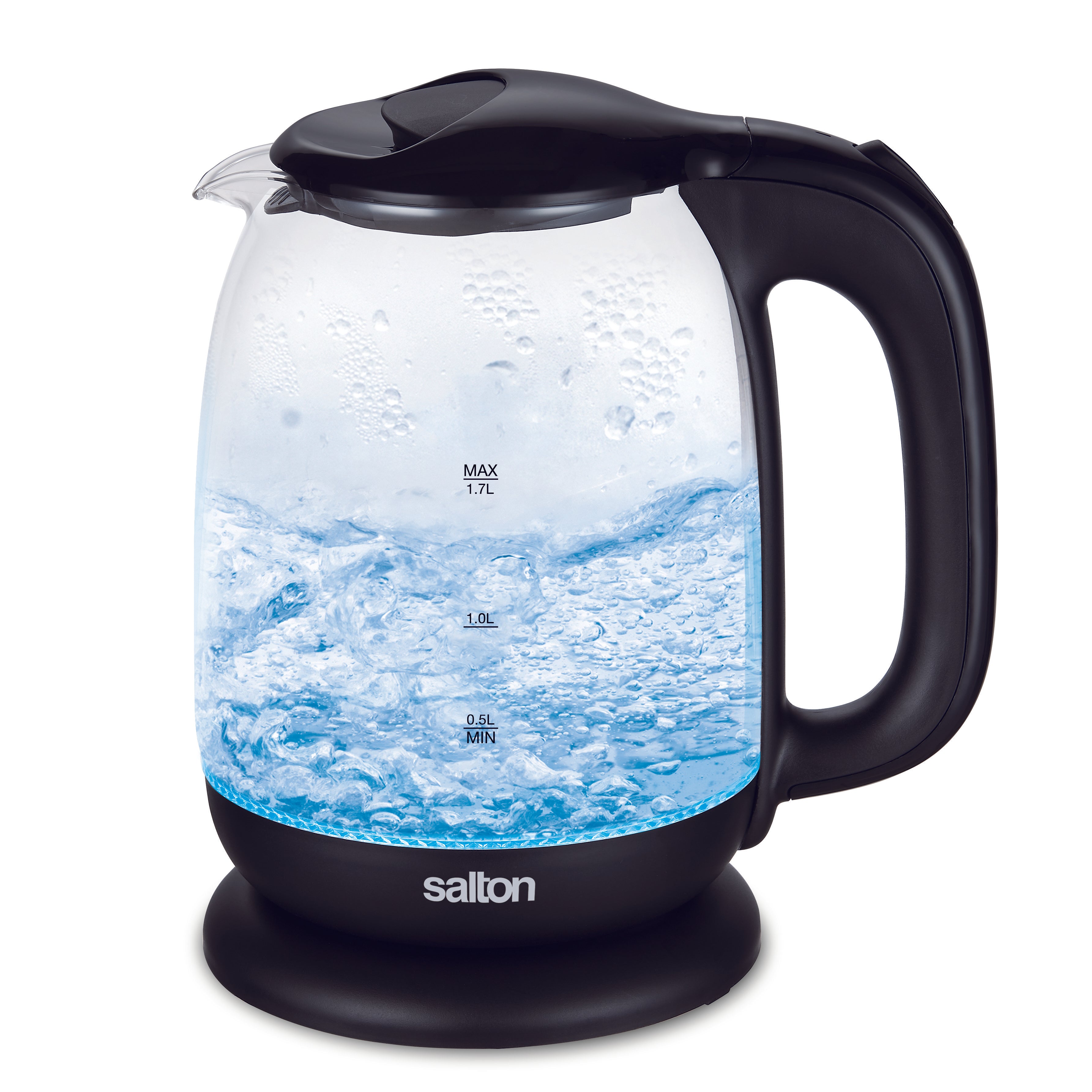 Salton Cordless Electric Glass Kettle - 1.7L-Electric Kettles-DECOROLALA