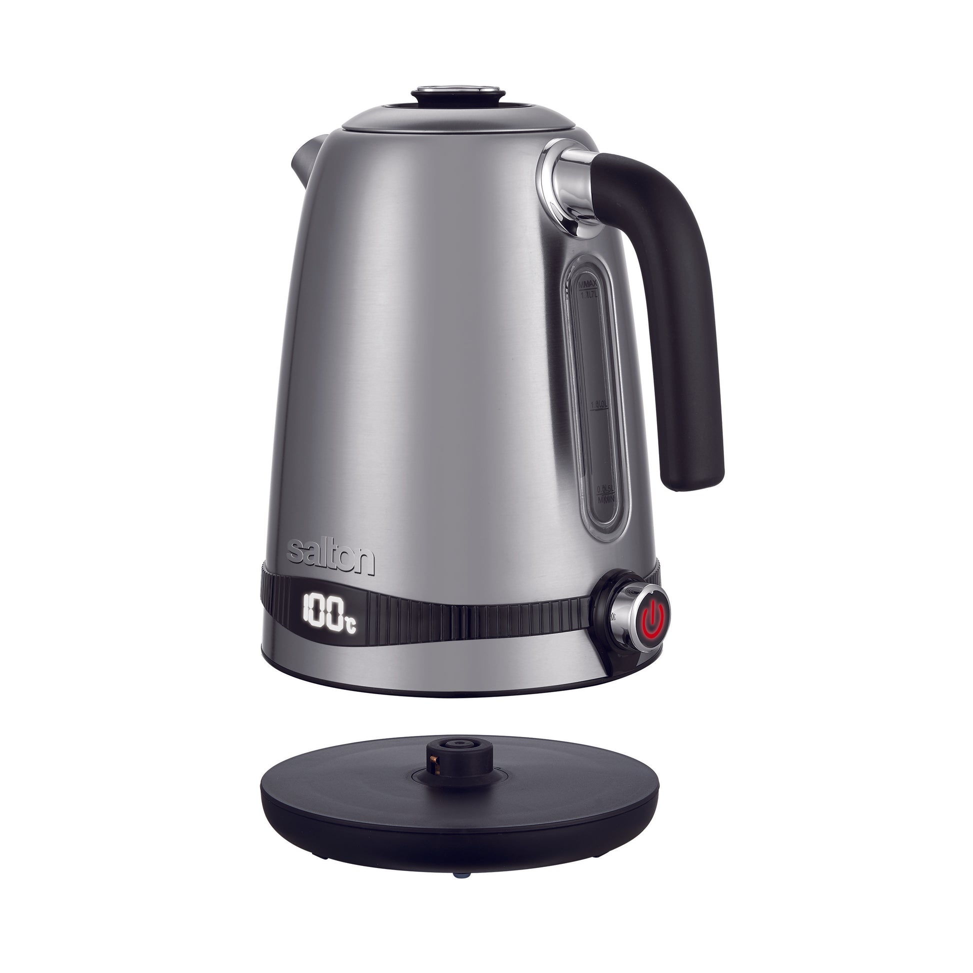 Salton Stainless Steel Digital Kettle - Variable Temperature 1.7L-Electric Kettles-DECOROLALA