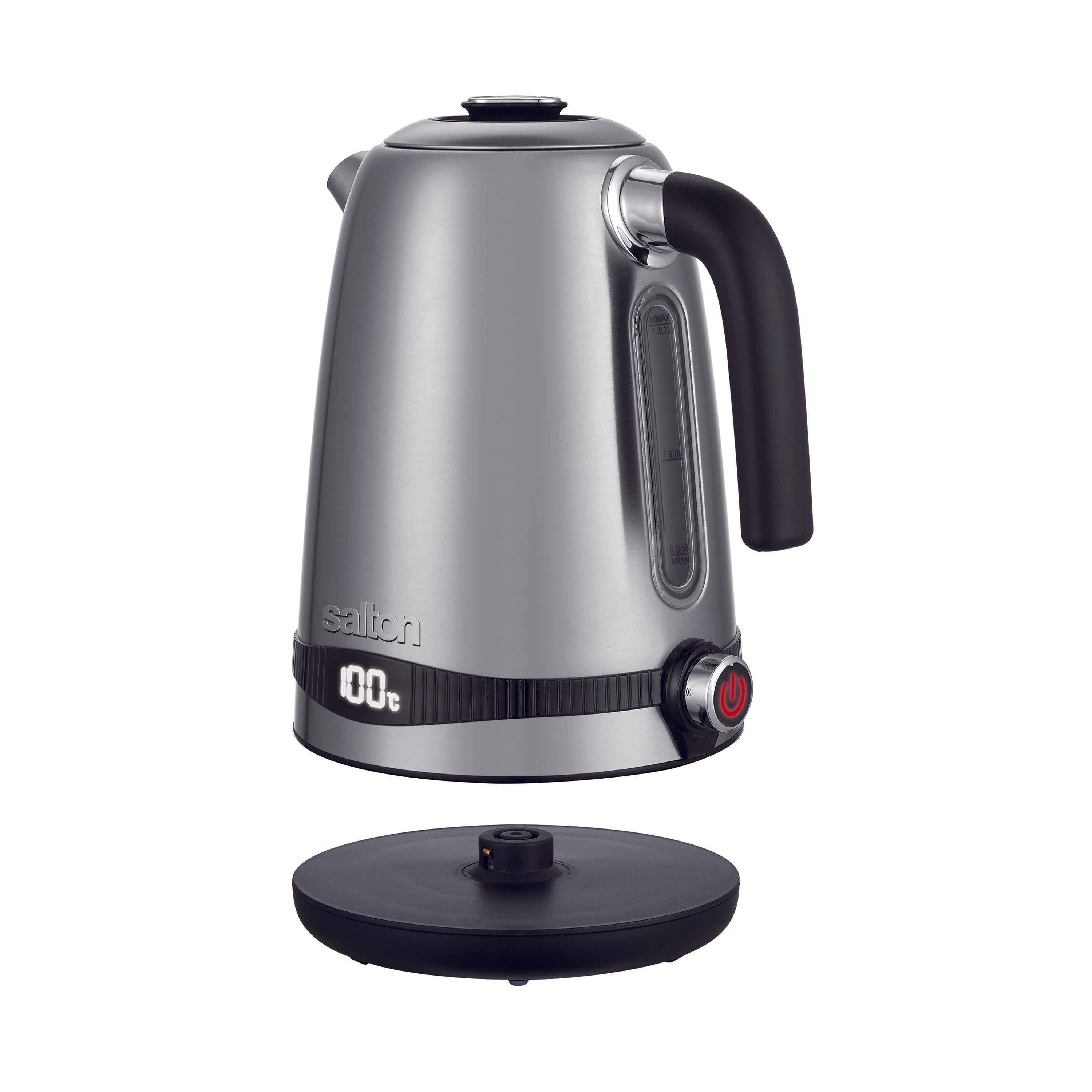 Salton Stainless Steel Digital Kettle - Variable Temperature 1.7L-Electric Kettles-DECOROLALA