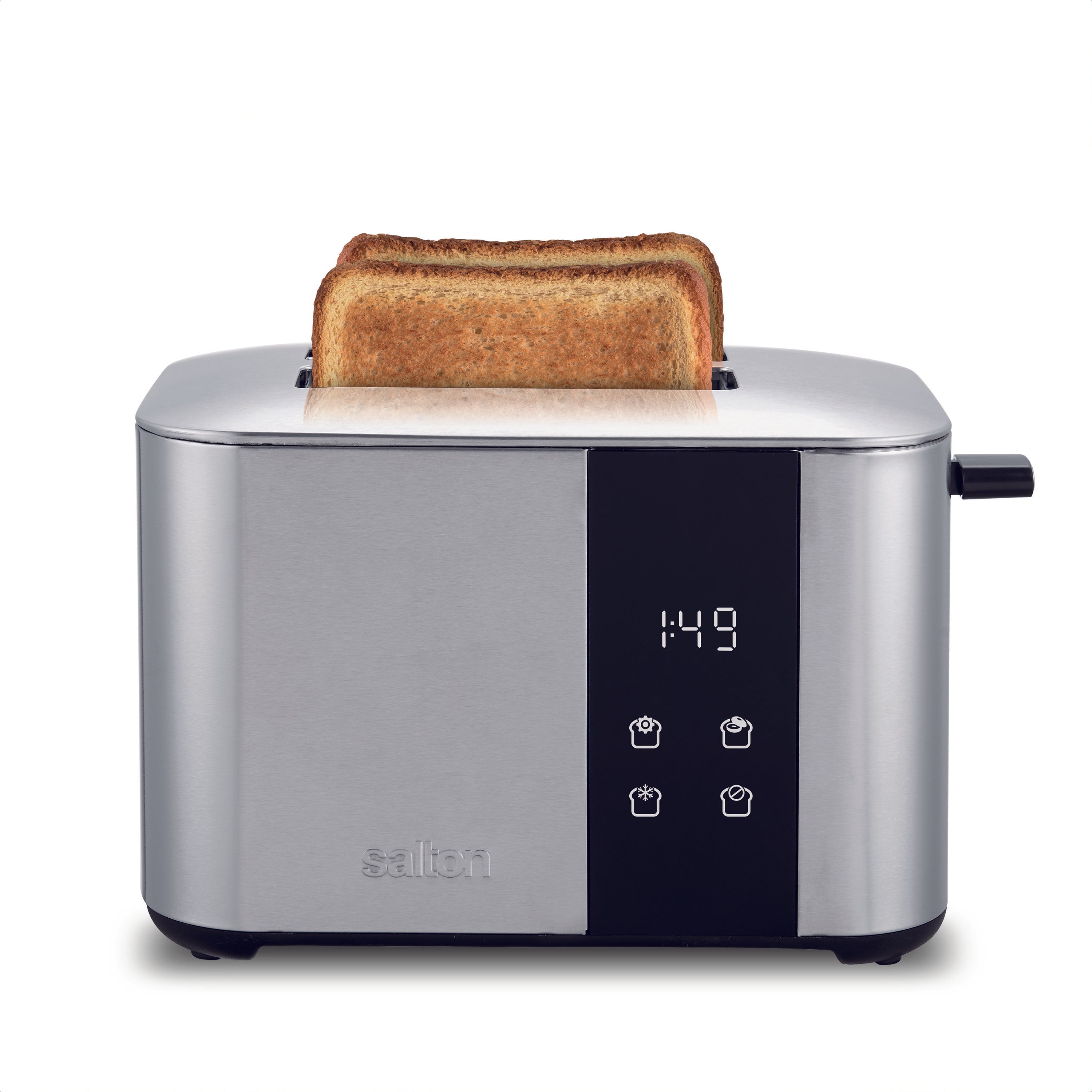 Salton Stainless Steel Digital Countdown Toaster – 2 Slice-Toasters-DECOROLALA