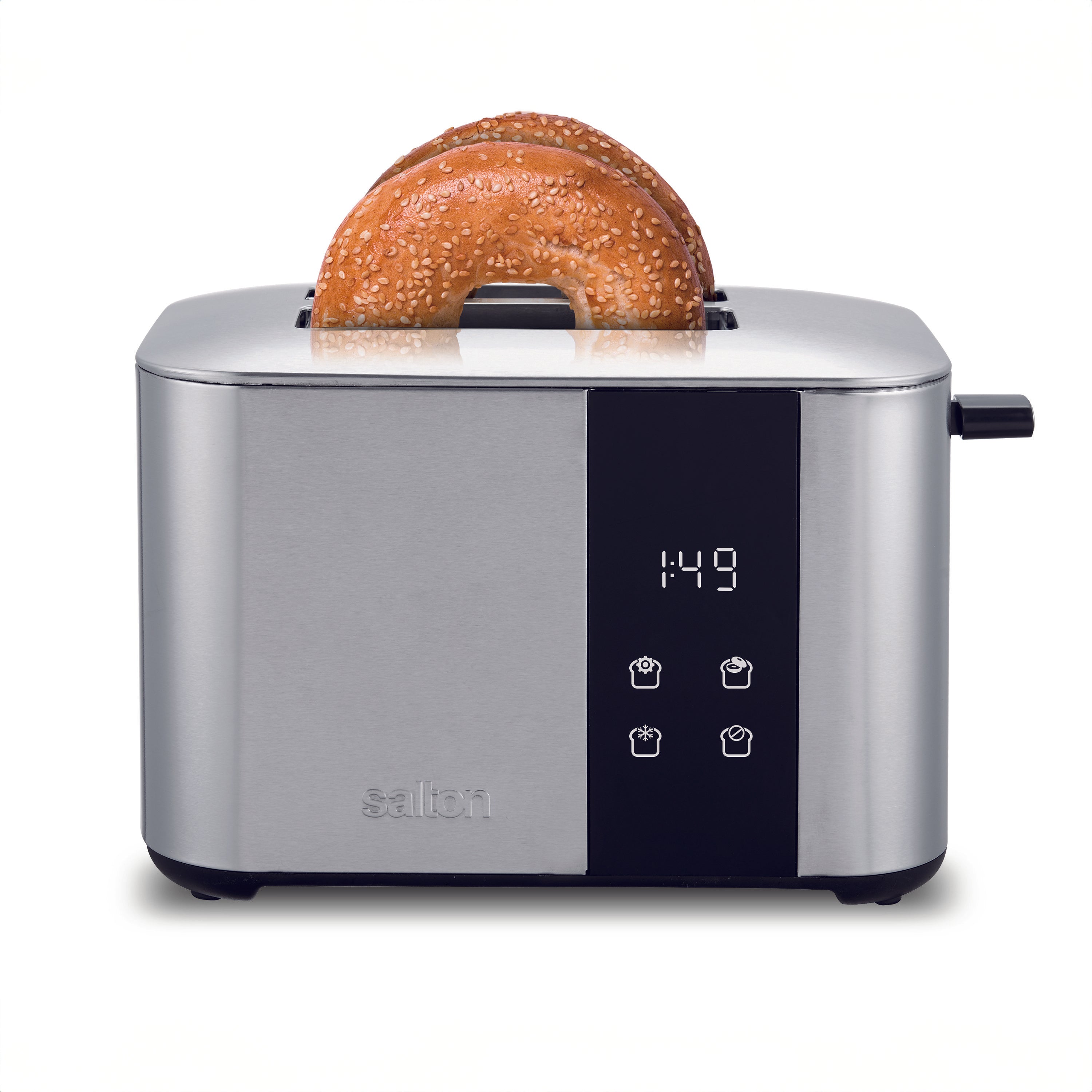 Salton Stainless Steel Digital Countdown Toaster – 2 Slice-Toasters-DECOROLALA