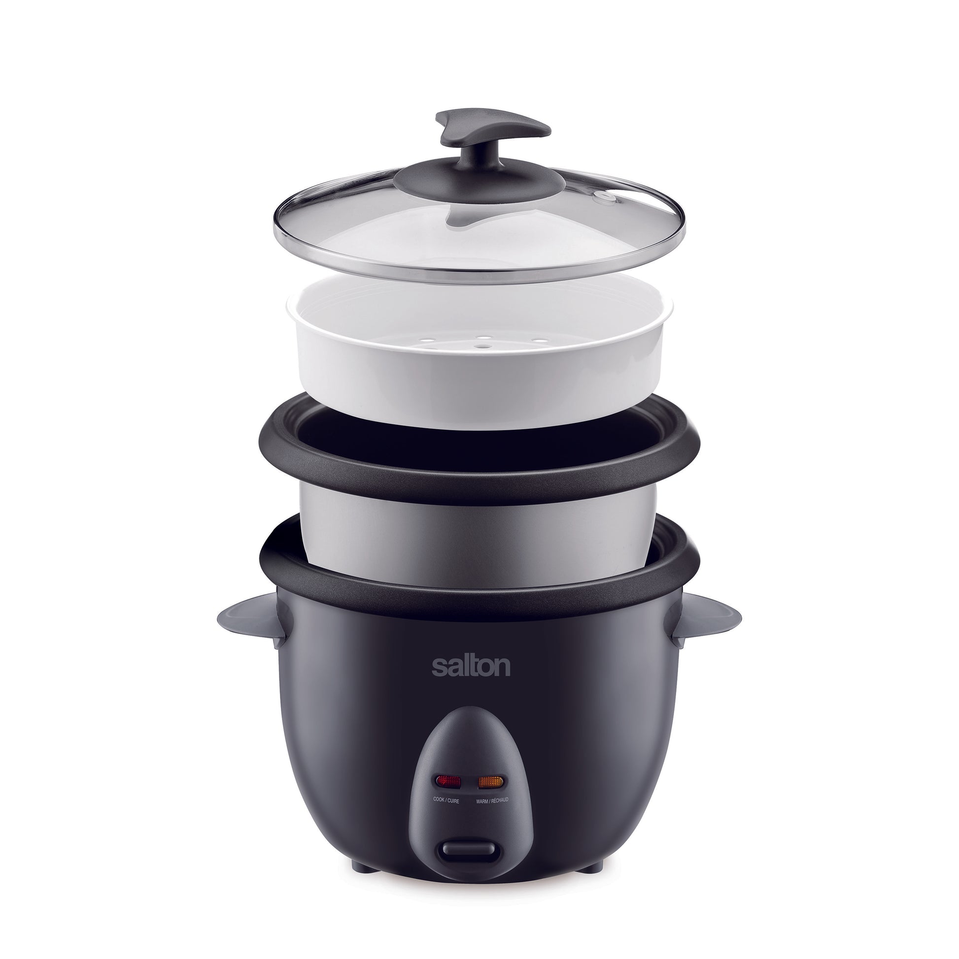 Salton Automatic Rice Cooker & Steamer - 10 Cup-Rice Cookers-DECOROLALA