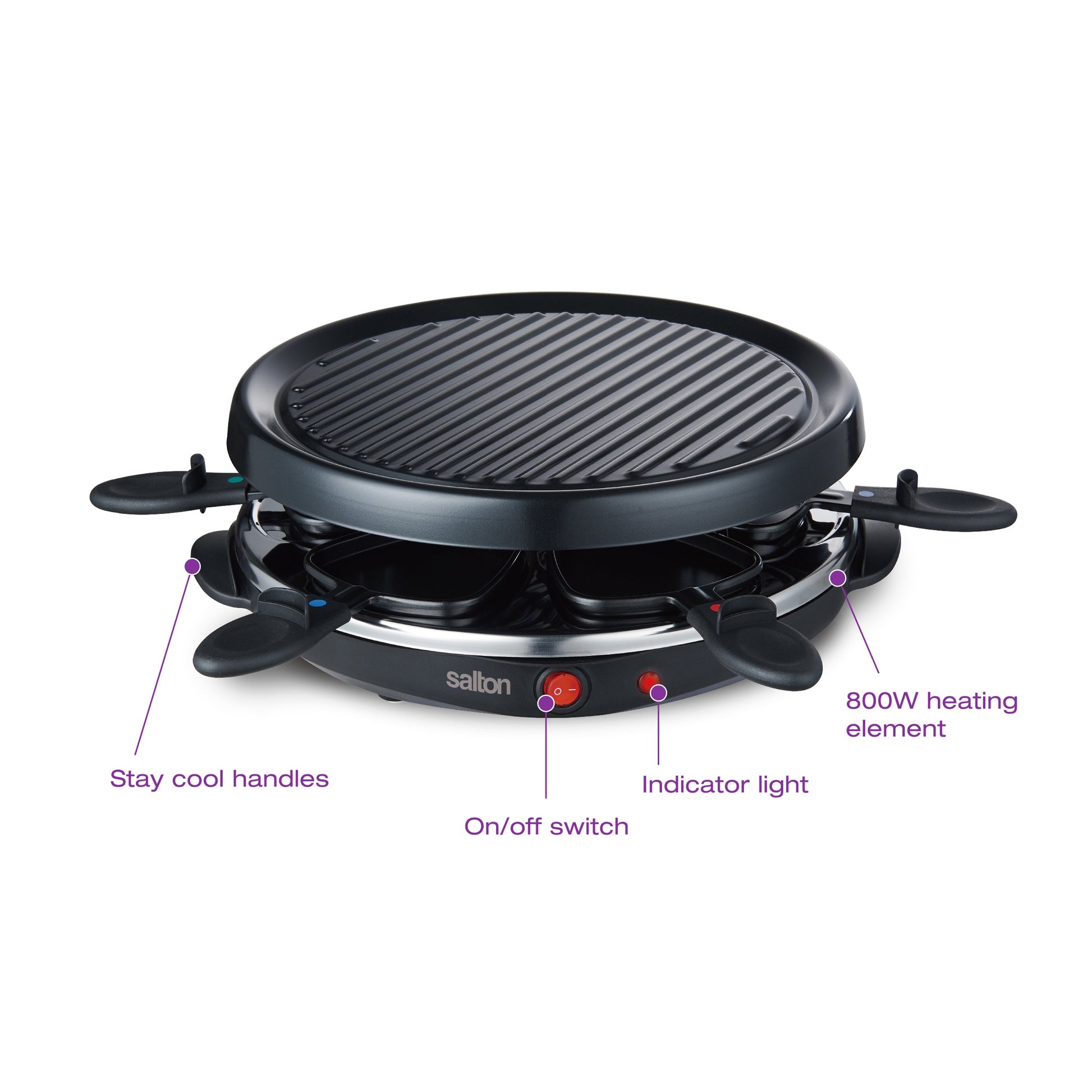 Salton Party Grill & Raclette - 6 Person-DECOROLALA