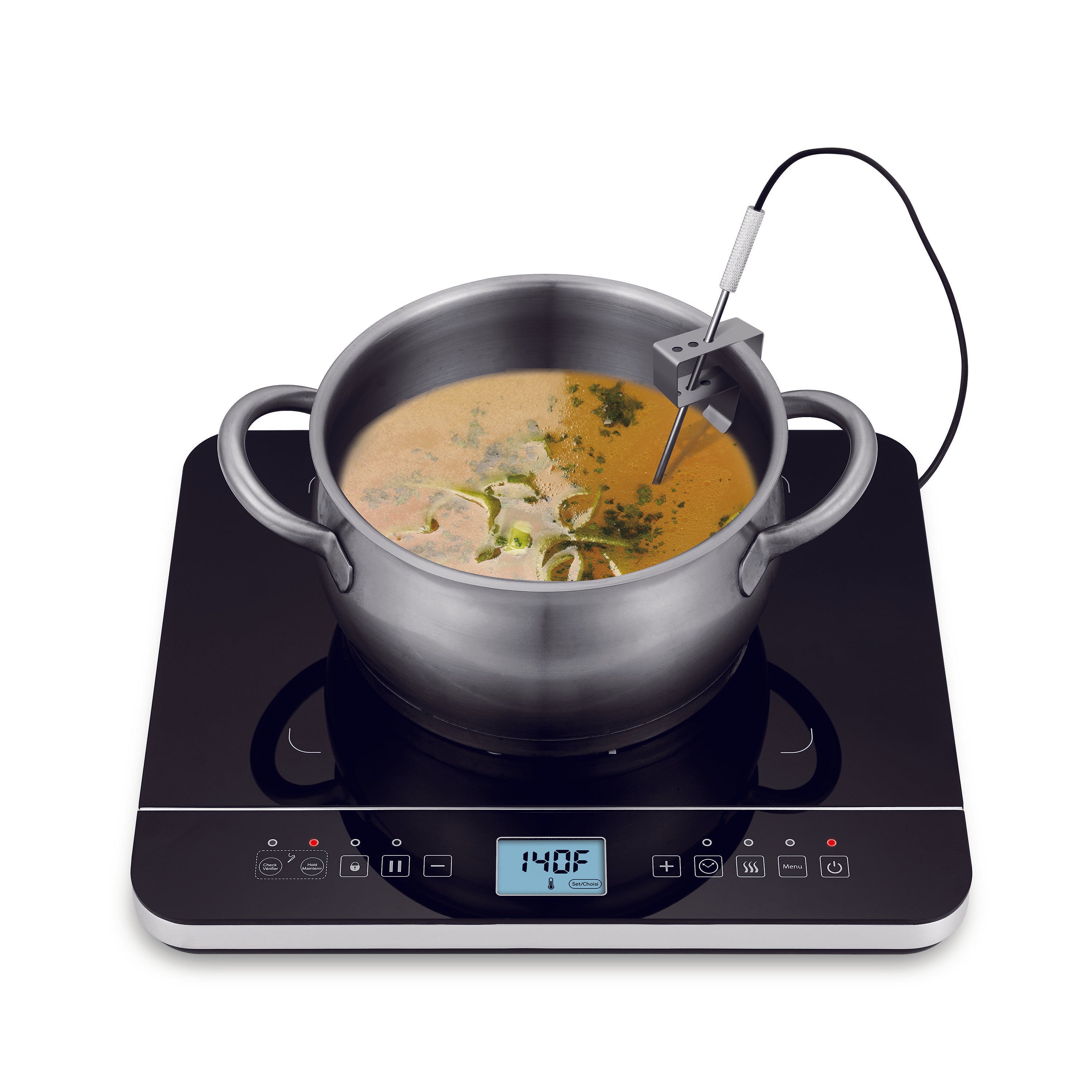 Salton Induction Cooktop With Temperature Probe-Cooktops-DECOROLALA