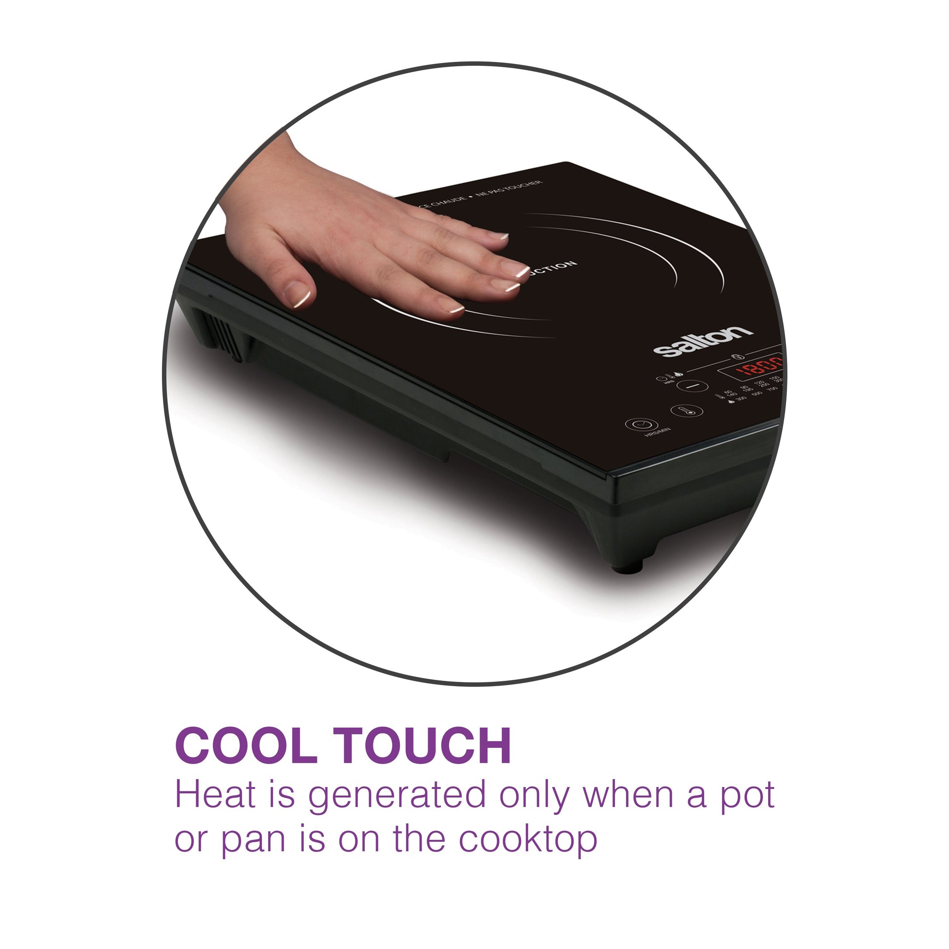 Salton Induction Cooktop With Temperature Probe-Cooktops-DECOROLALA