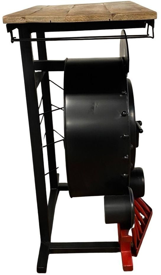 17.5" X 28.5" X 36" Steam Engine Bar Counter-Kitchen Carts-Islands-DECOROLALA