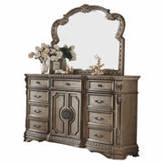 18" Brown Solid Wood Combo Dresser-Dressers-DECOROLALA