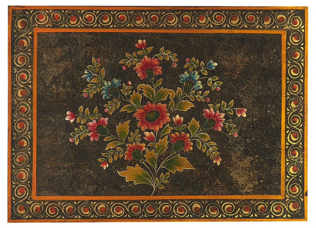 18" Dark Brown Solid Wood Frame Accent Cabinet With Two Drawers-Cabinets-DECOROLALA