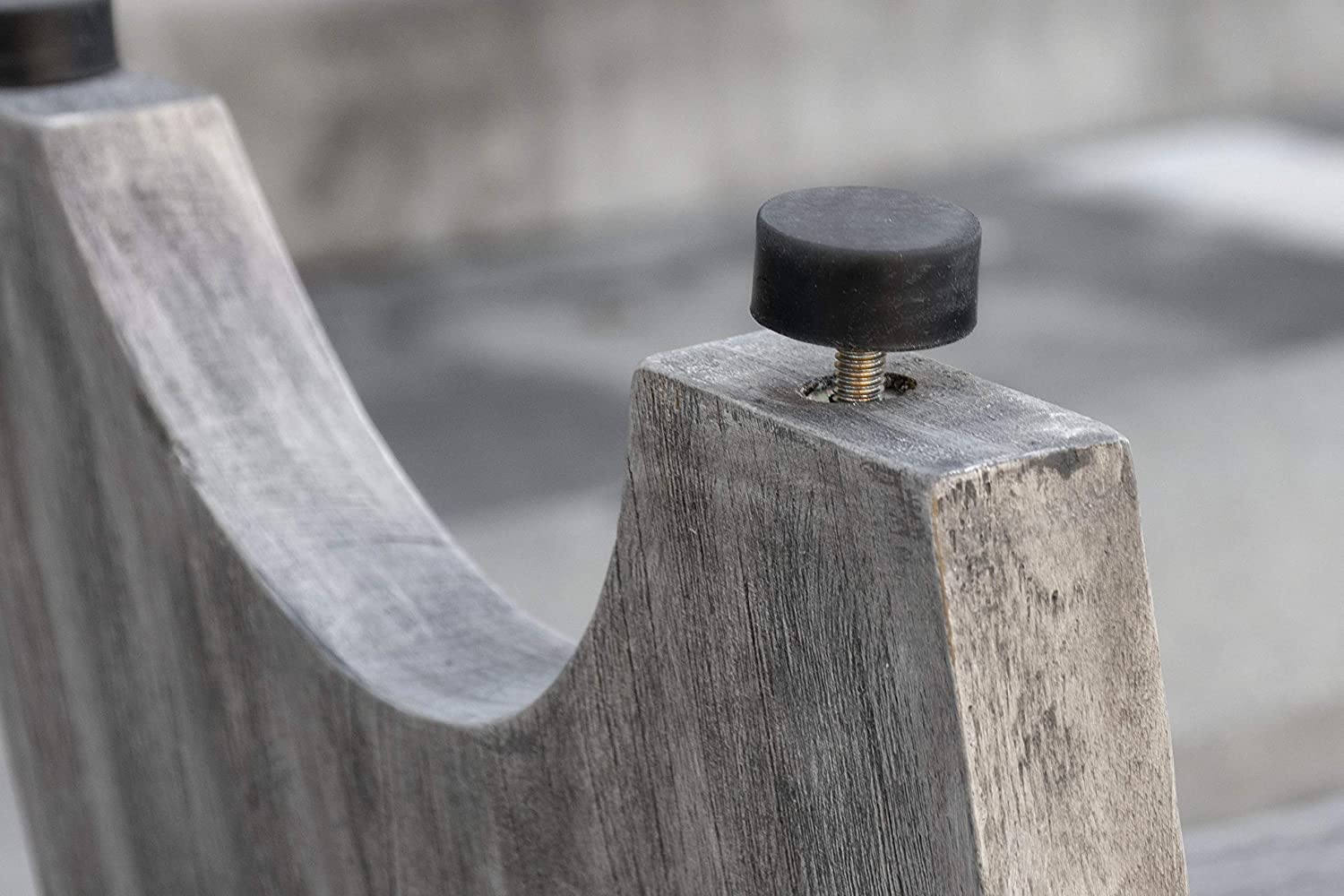 18" Gray Solid Wood Rectangular Shower Bench With Shelf-Shower Benches-DECOROLALA