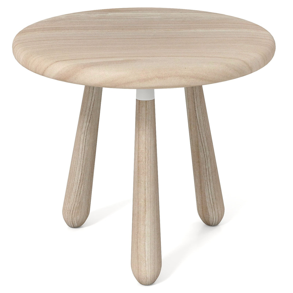 18 Inch Outdoor Mahogany Wood Side Table with Thickened Board-End & Side Tables-DECOROLALA