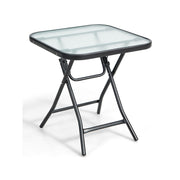 18 Inch Square Patio Bistro Table with Rustproof Frame [Best Seller in the US]-Patio Coffee Tables-DECOROLALA