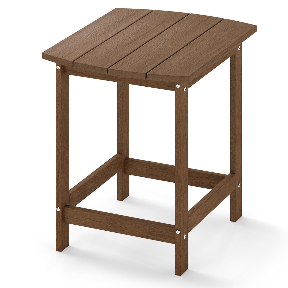 18 Inch Weather Resistant Side Table for Garden Yard Patio-Coffee-Patio Coffee Tables-DECOROLALA