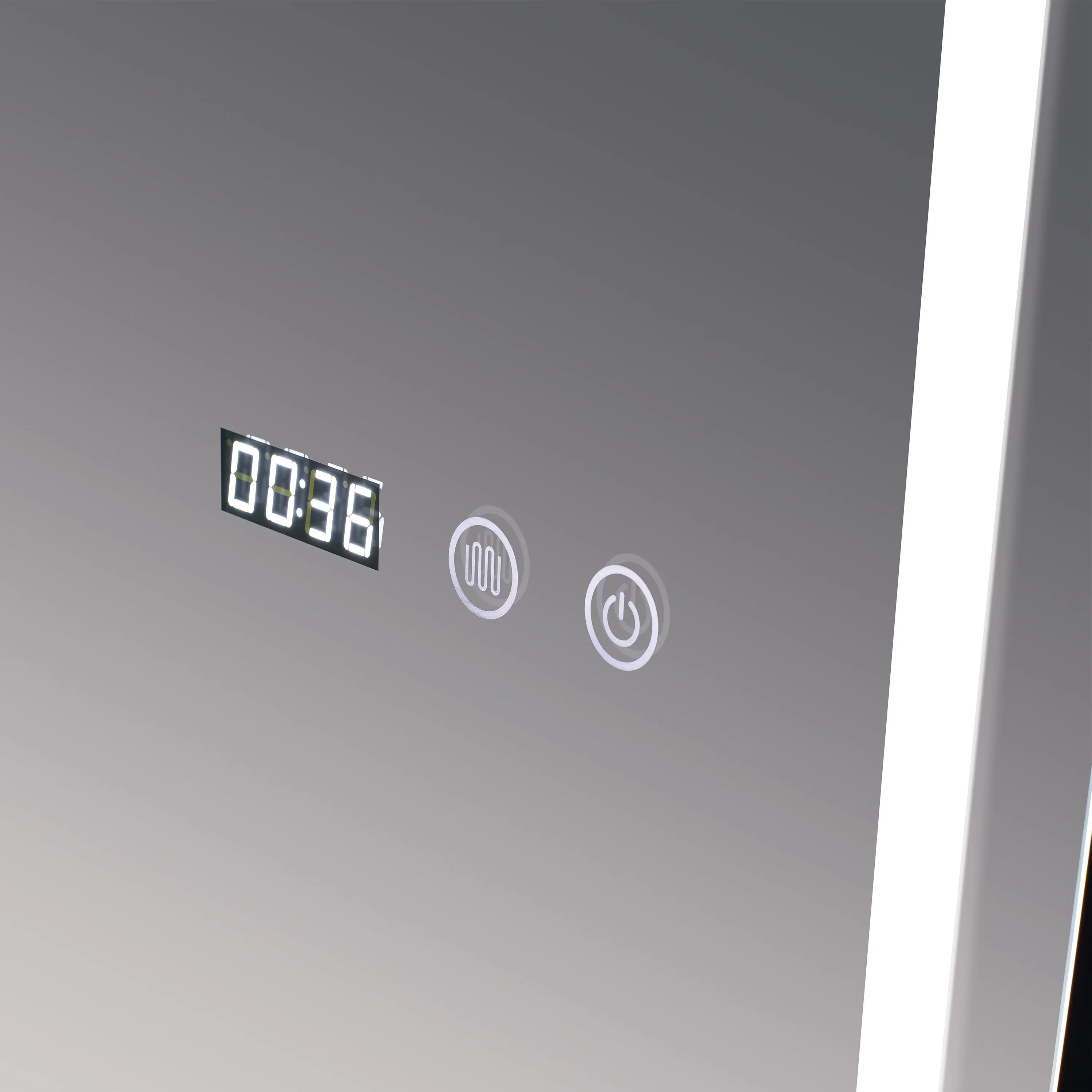 18" LED Mirror - Anti-Fog, Time & Temperature Display-Mirror-DECOROLALA