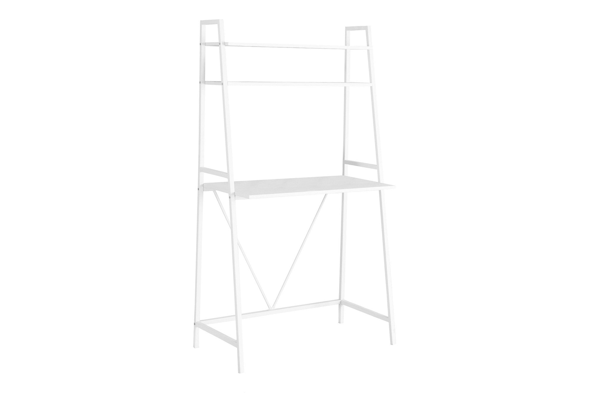 18" White Computer Desk-Desks-DECOROLALA