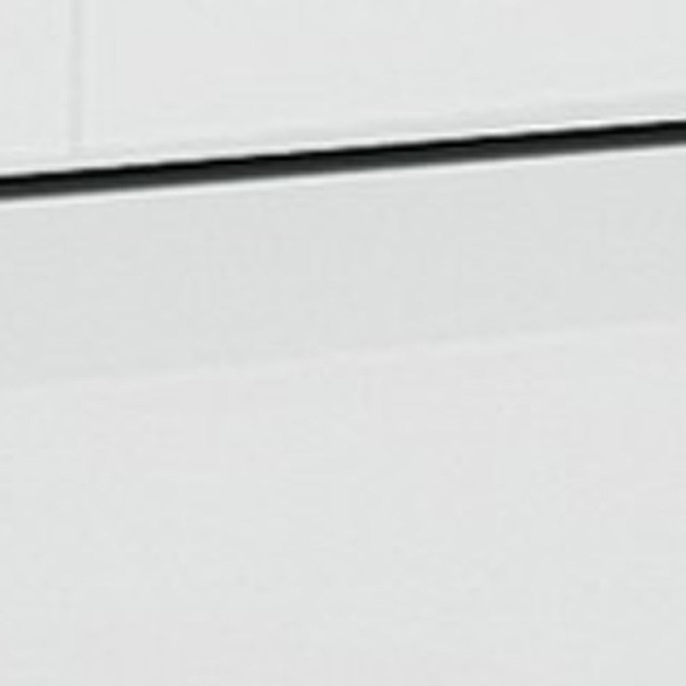 18" White Solid and Manufactured Wood And Mirrored Glass Two Drawer Nightstand-Nightstands & Bedside Tables-DECOROLALA