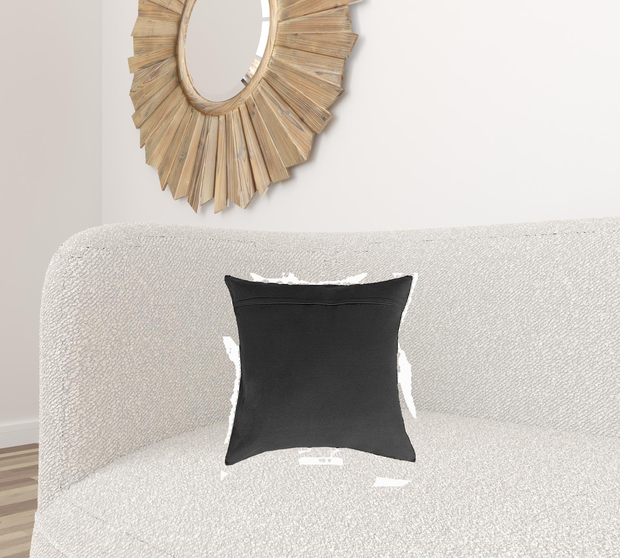 18" X 18" X 5" Black And White Pillow 2 Pack-Accent Throw Pillows-DECOROLALA