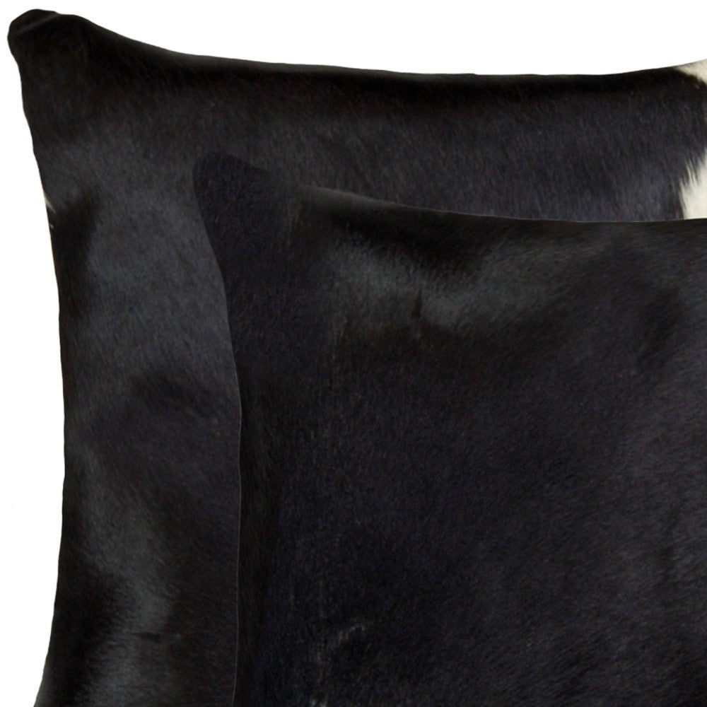 18" X 18" X 5" Black And White Pillow 2 Pack-Accent Throw Pillows-DECOROLALA