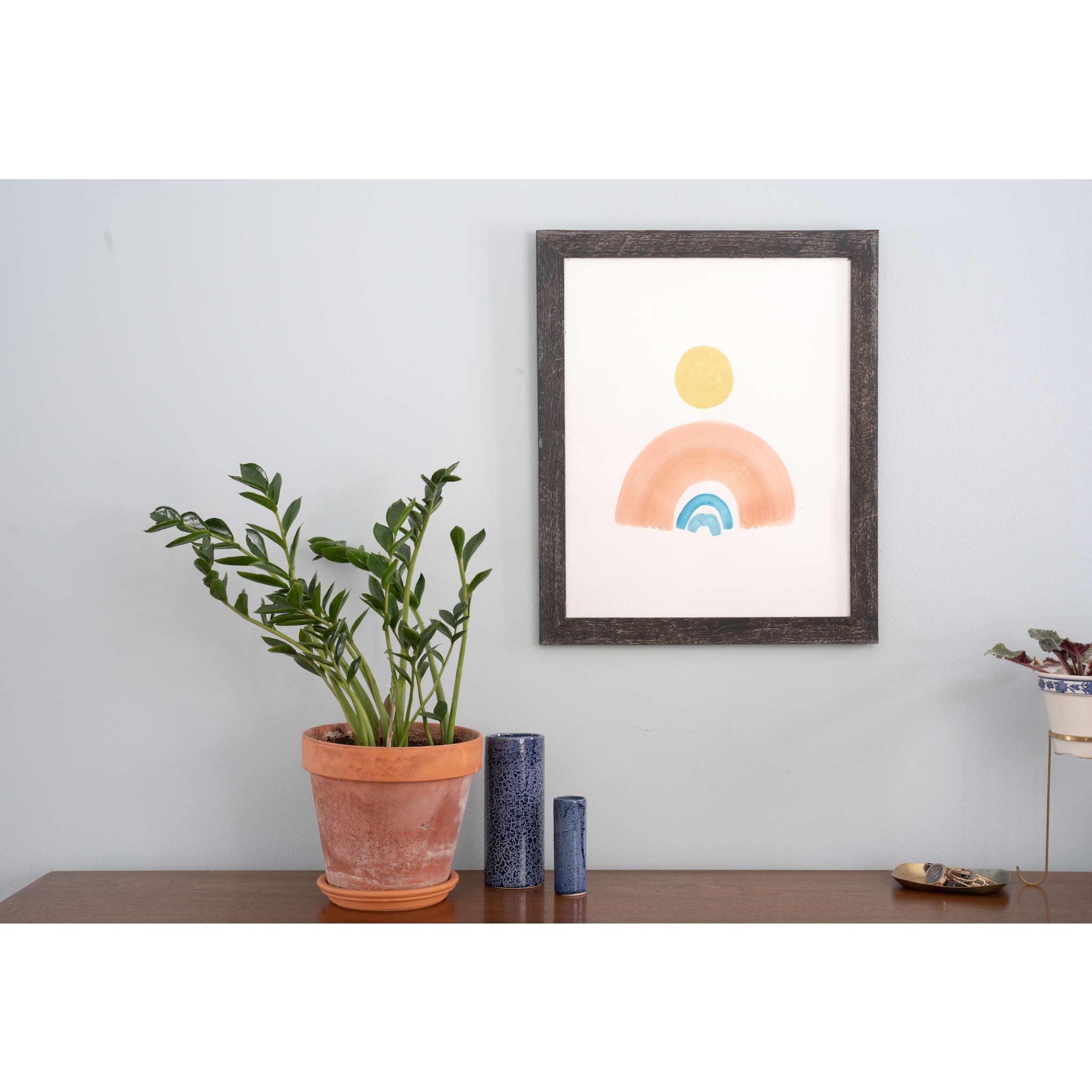 18" x 24" Black Solid Wood Hanging Picture Frame-Picture Frames-DECOROLALA