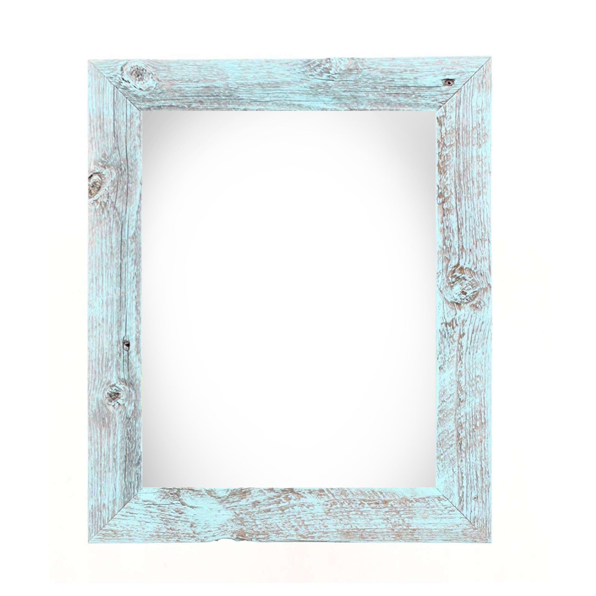 18" x 24" Blue Solid Wood Hanging Picture Frame-Picture Frames-DECOROLALA