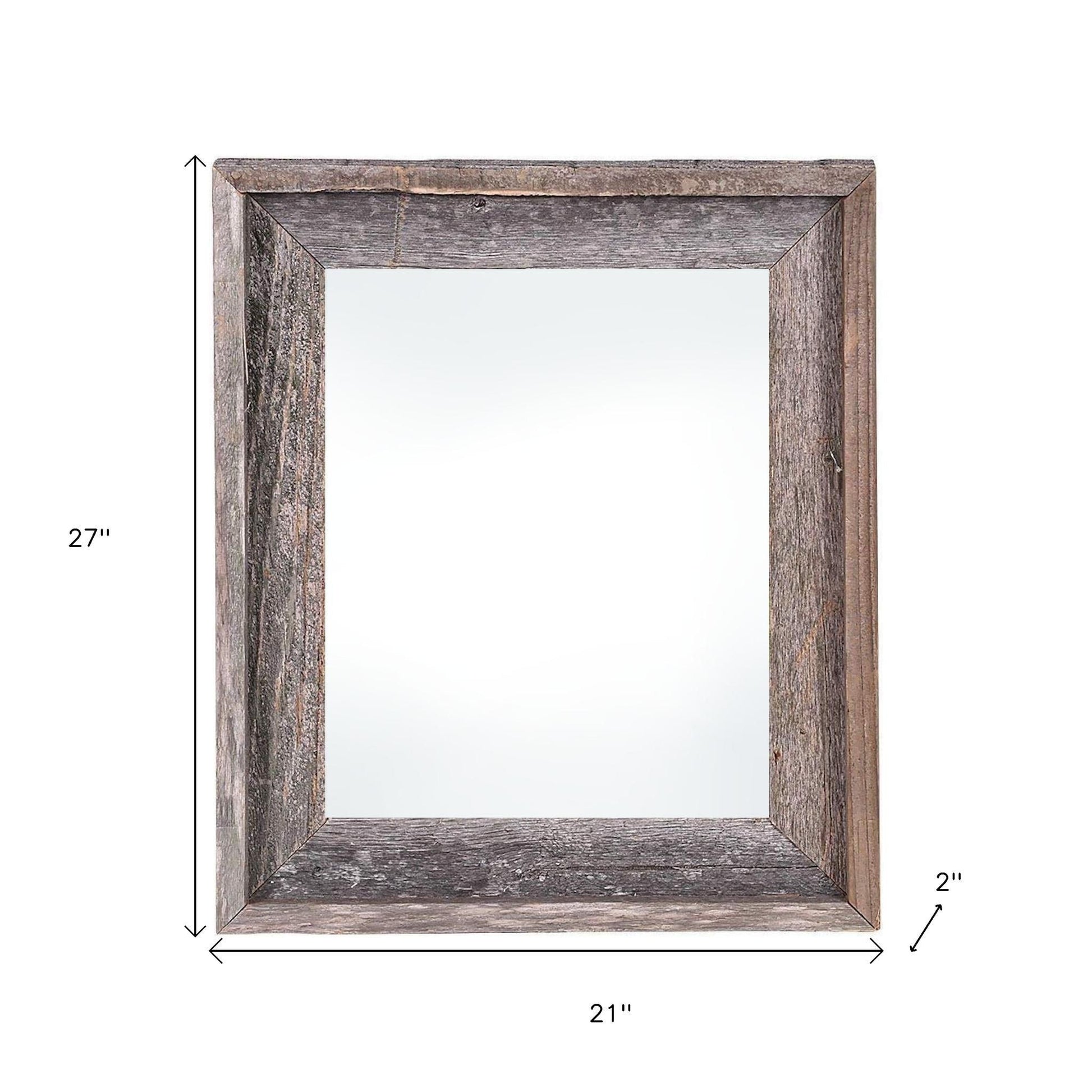 18" x 24" Gray Solid Wood Hanging Picture Frame-Picture Frames-DECOROLALA