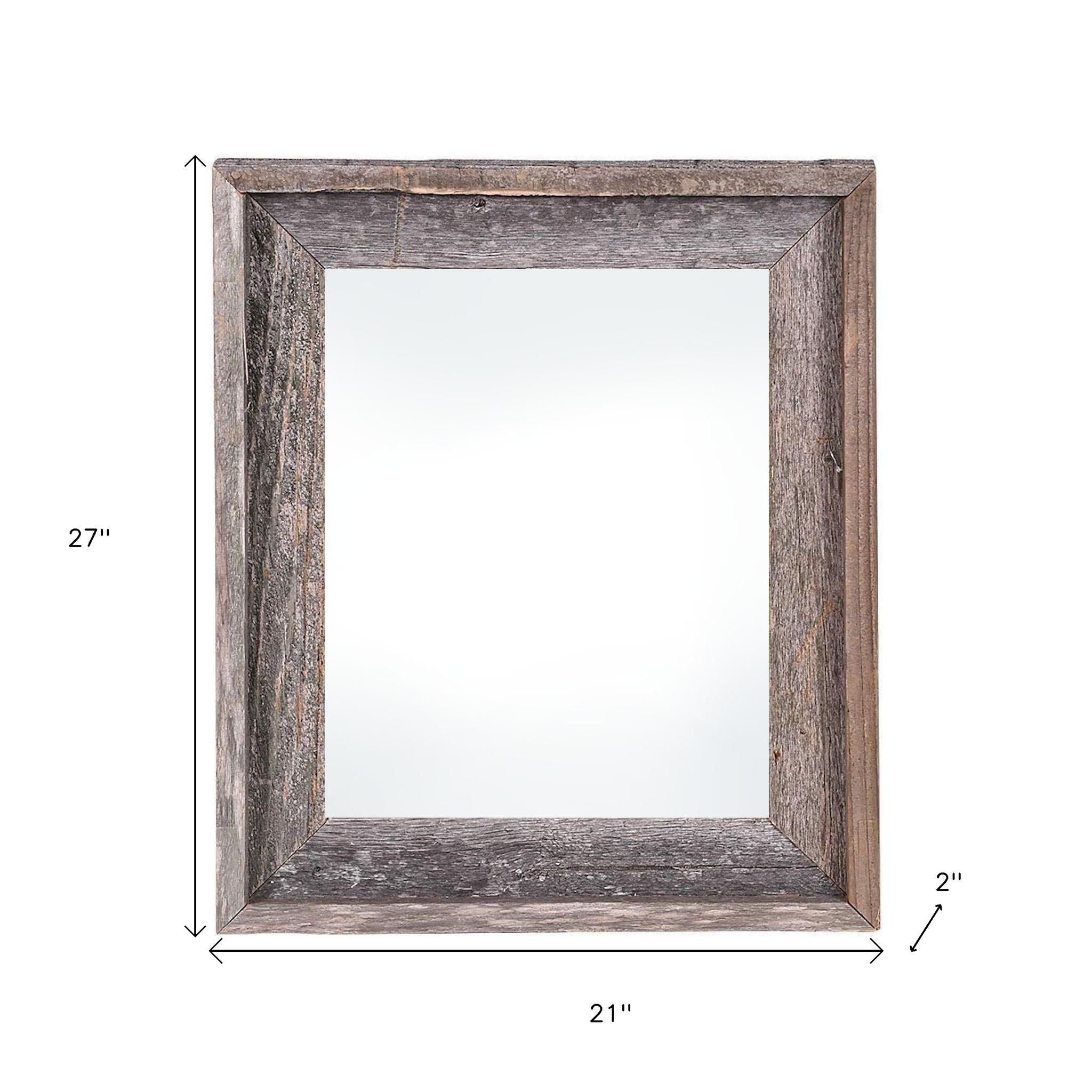 18" x 24" Gray Solid Wood Hanging Picture Frame-Picture Frames-DECOROLALA