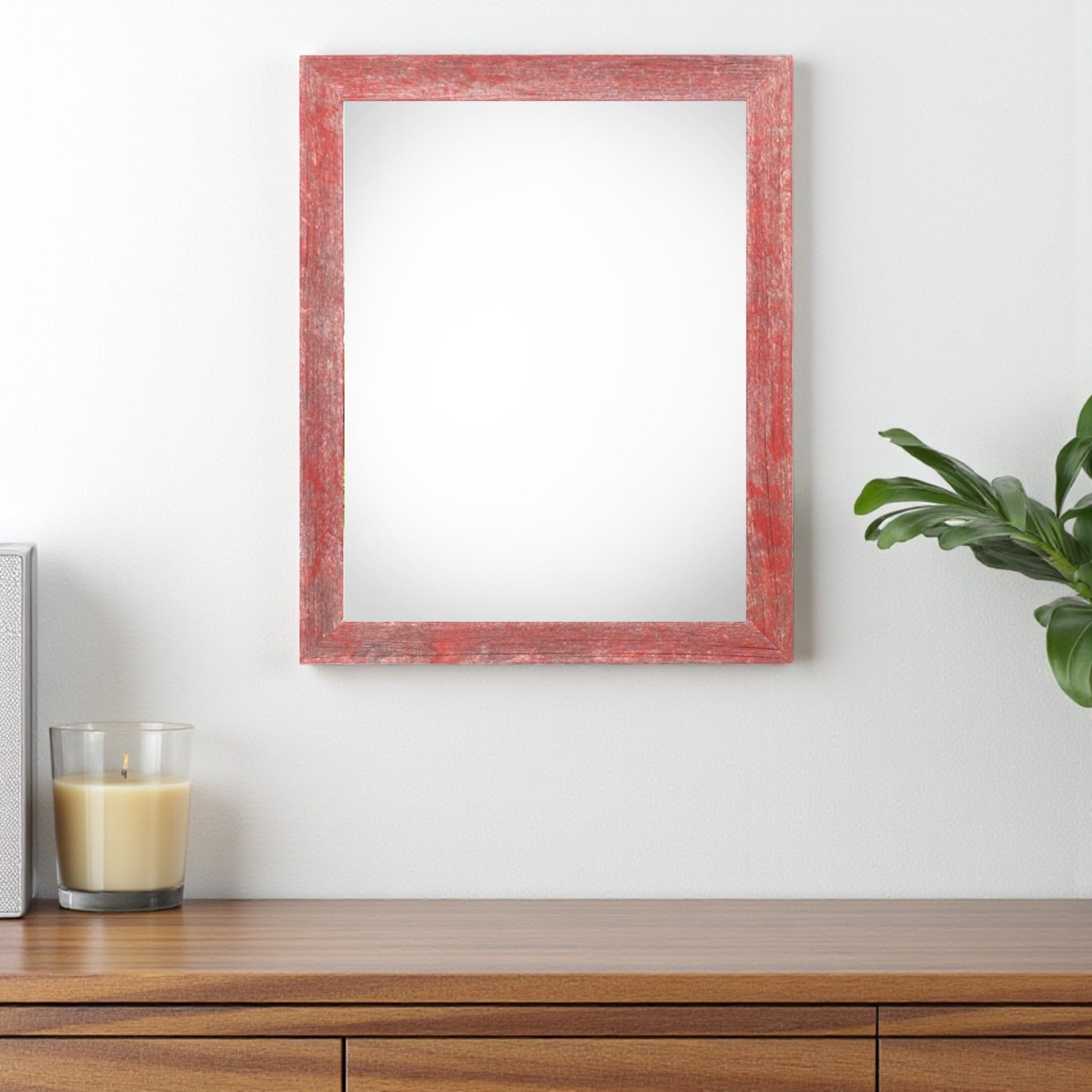 18" x 24" Red Solid Wood Hanging Picture Frame-Picture Frames-DECOROLALA