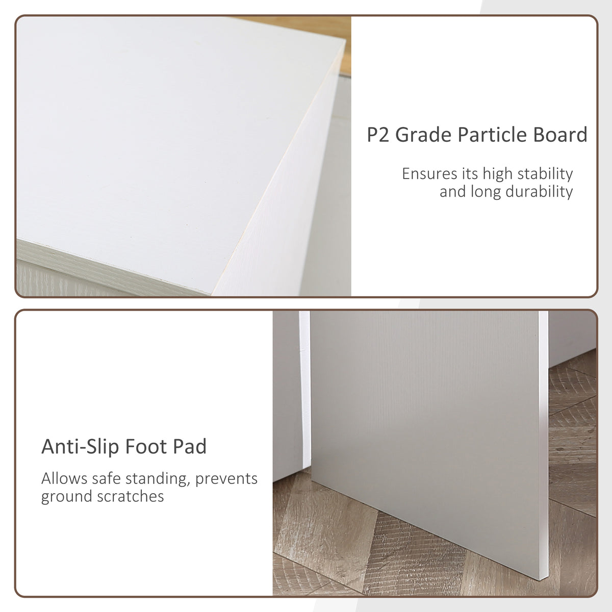 180° Rotating L-Shaped Corner Desk with Cabinet - White-Office Products > Office Furniture > Office Desks & Work Stations > Computer Desks-DECOROLALA