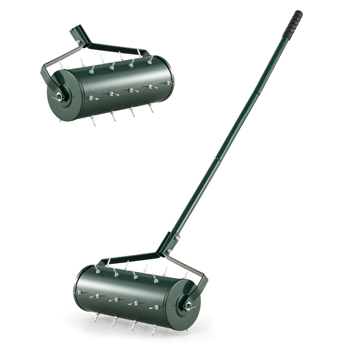 18/21 Inch Manual Lawn Aerator with Detachable Handle Filled with Sand or Stone-18 inches-Lawn Care Tools-DECOROLALA