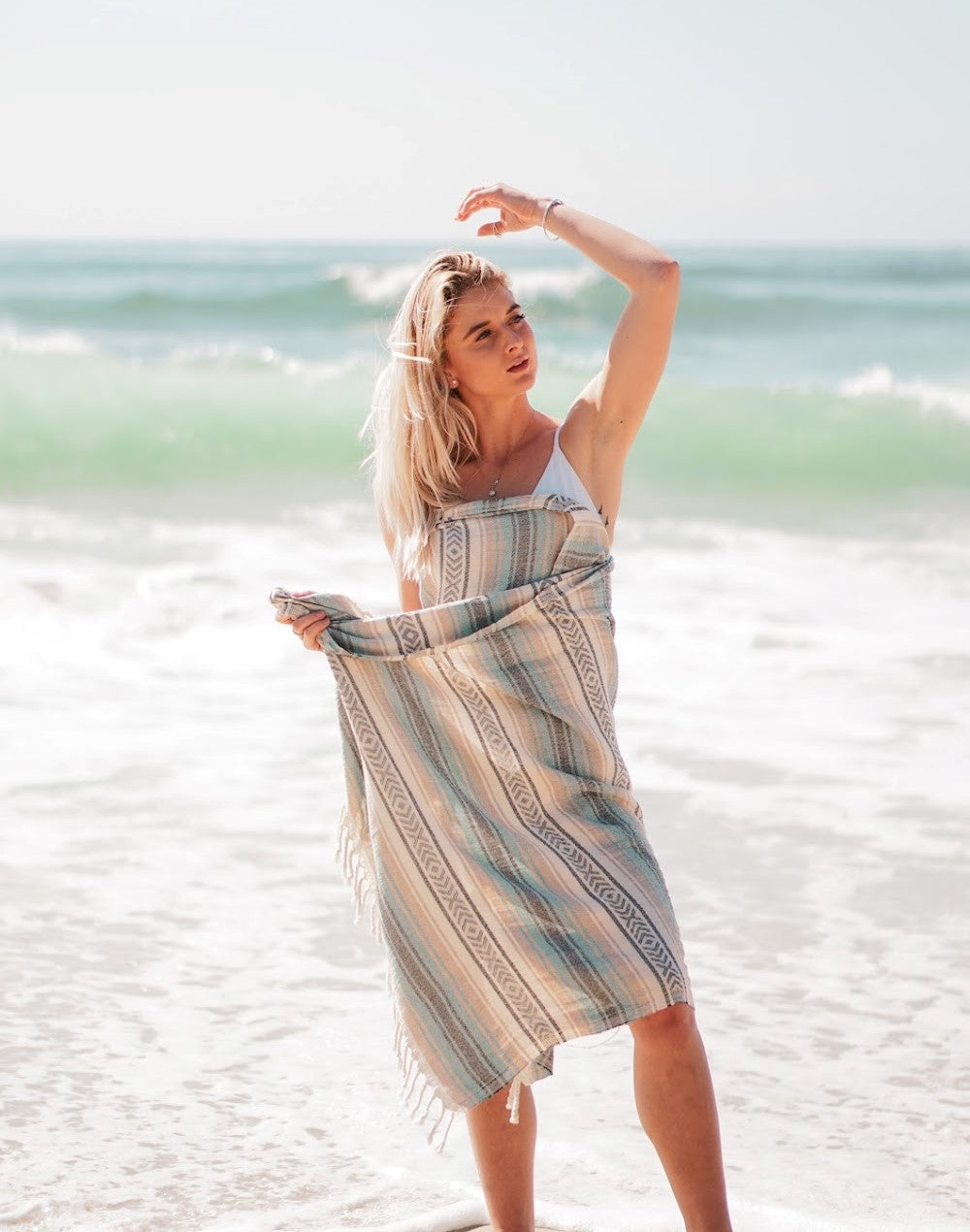 MEXICAN TURKISH COTTON THROW-Turkish Throw-DECOROLALA