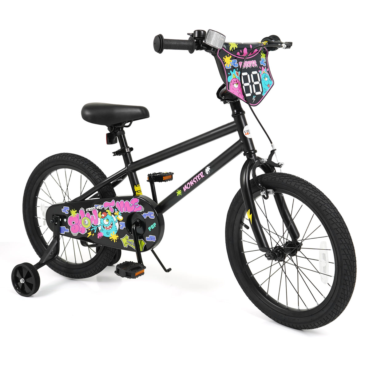 Kids Bike with Training Wheels for Ages 4-8 Years Old - Street Art Time