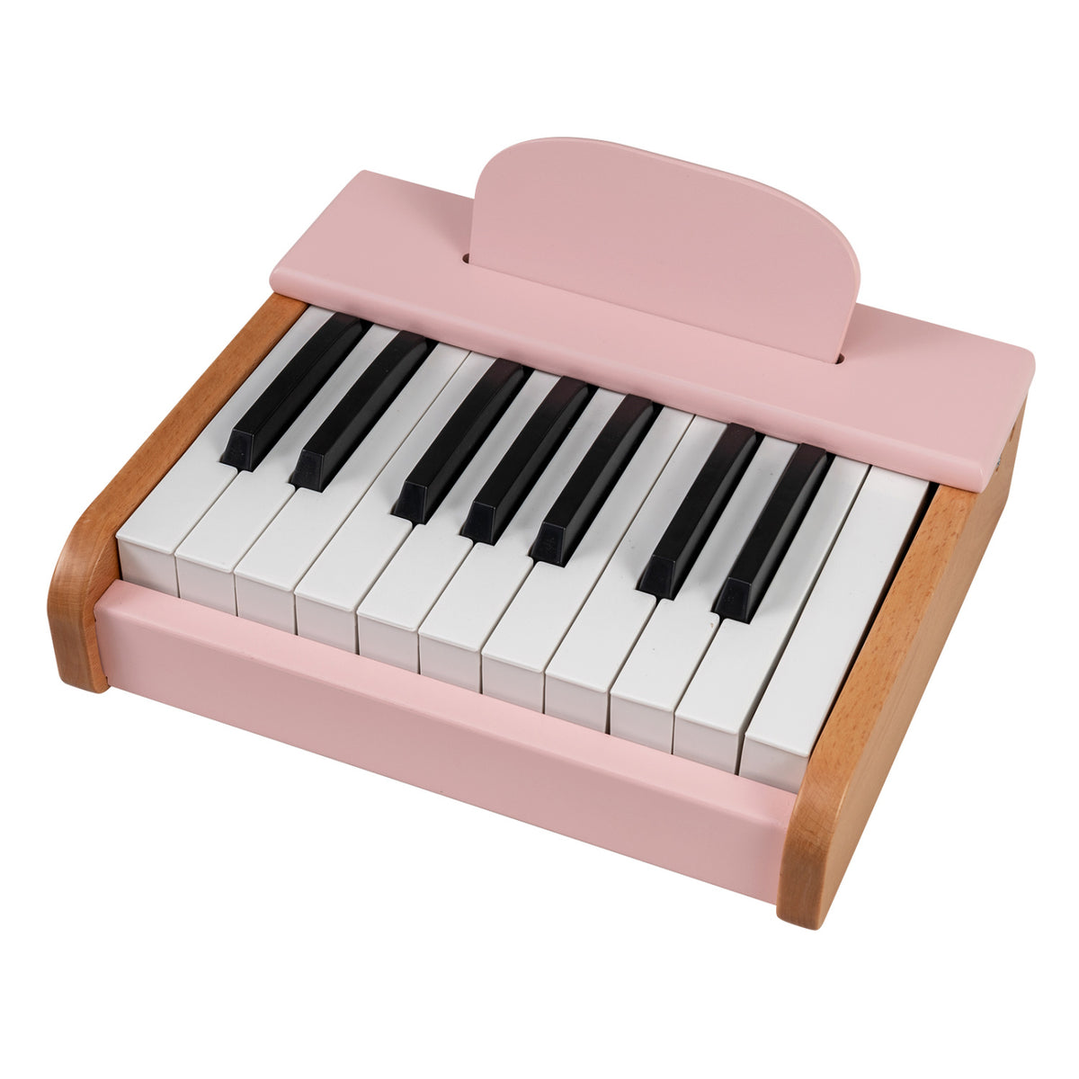 18 Keys Wooden Piano for Kids with Removable Music Stand