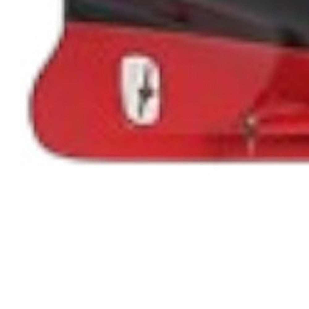 19" Black and Red Hand Painted Sculpture-Sculptures-DECOROLALA