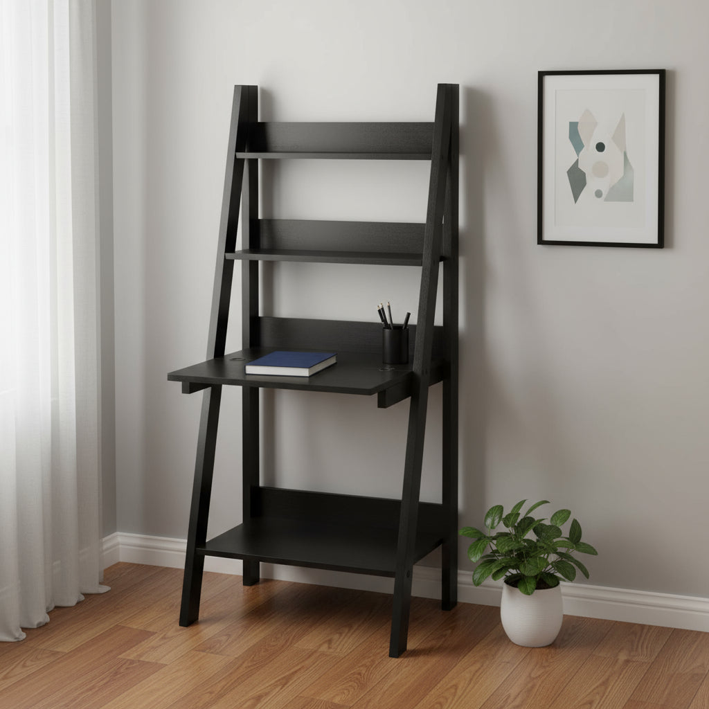 19" Espresso Ladder Desk-Desks-DECOROLALA