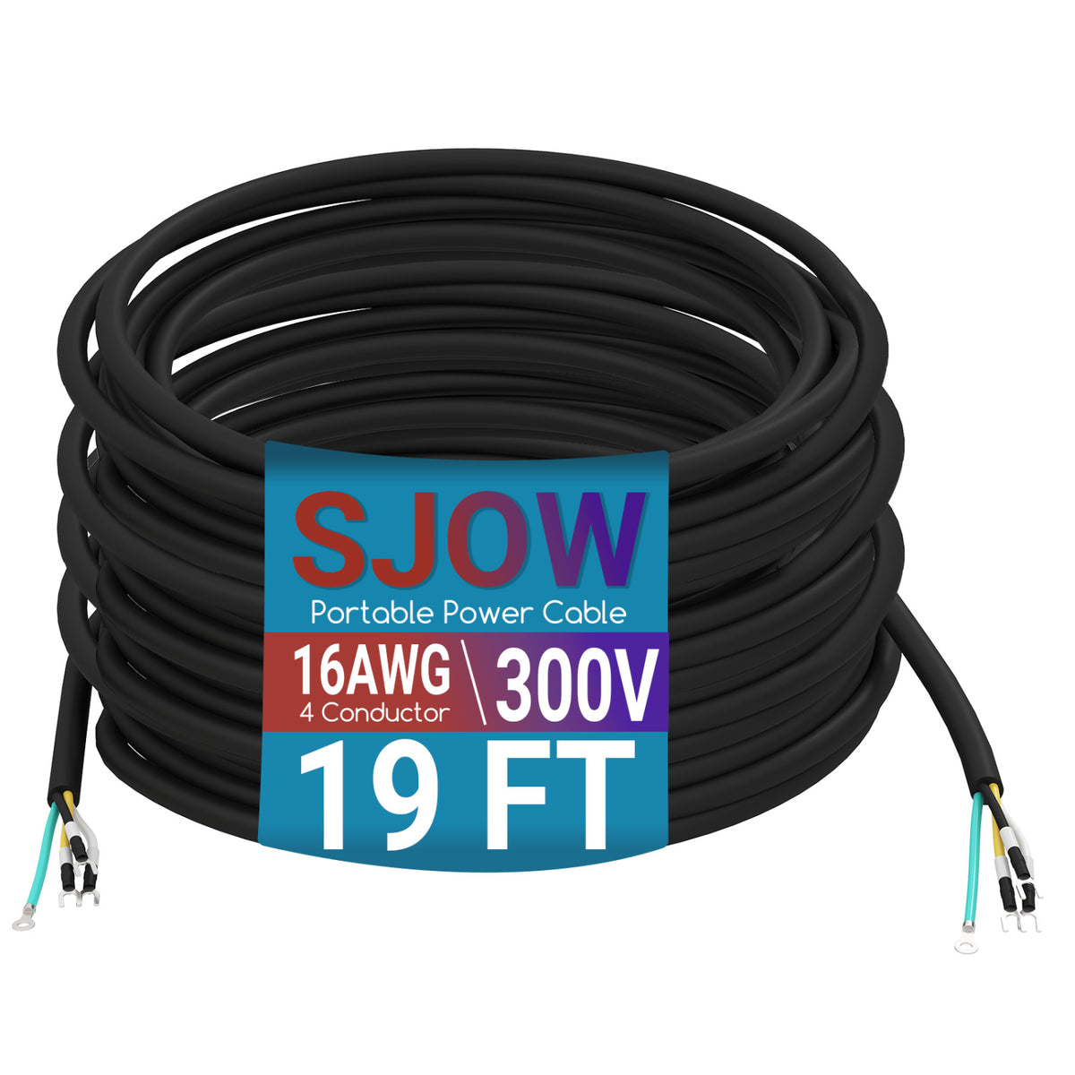 19 FT 16 AWG 4 Conductor Mini Split AC Communication Wire-Mini Split AC Accessories-DECOROLALA