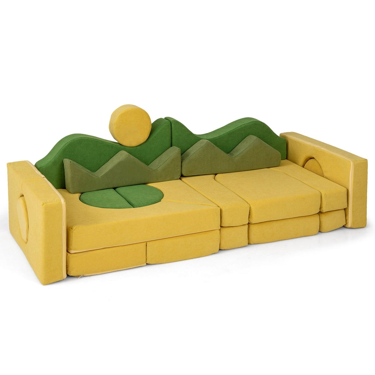19 Pieces Modular Kids Play Couch for Inspiring Creativity-Kids Chairs-DECOROLALA