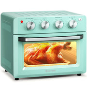 19 Qt Dehydrate Convection Air Fryer Toaster Oven with 5 Accessories-Green-Toaster Ovens-DECOROLALA