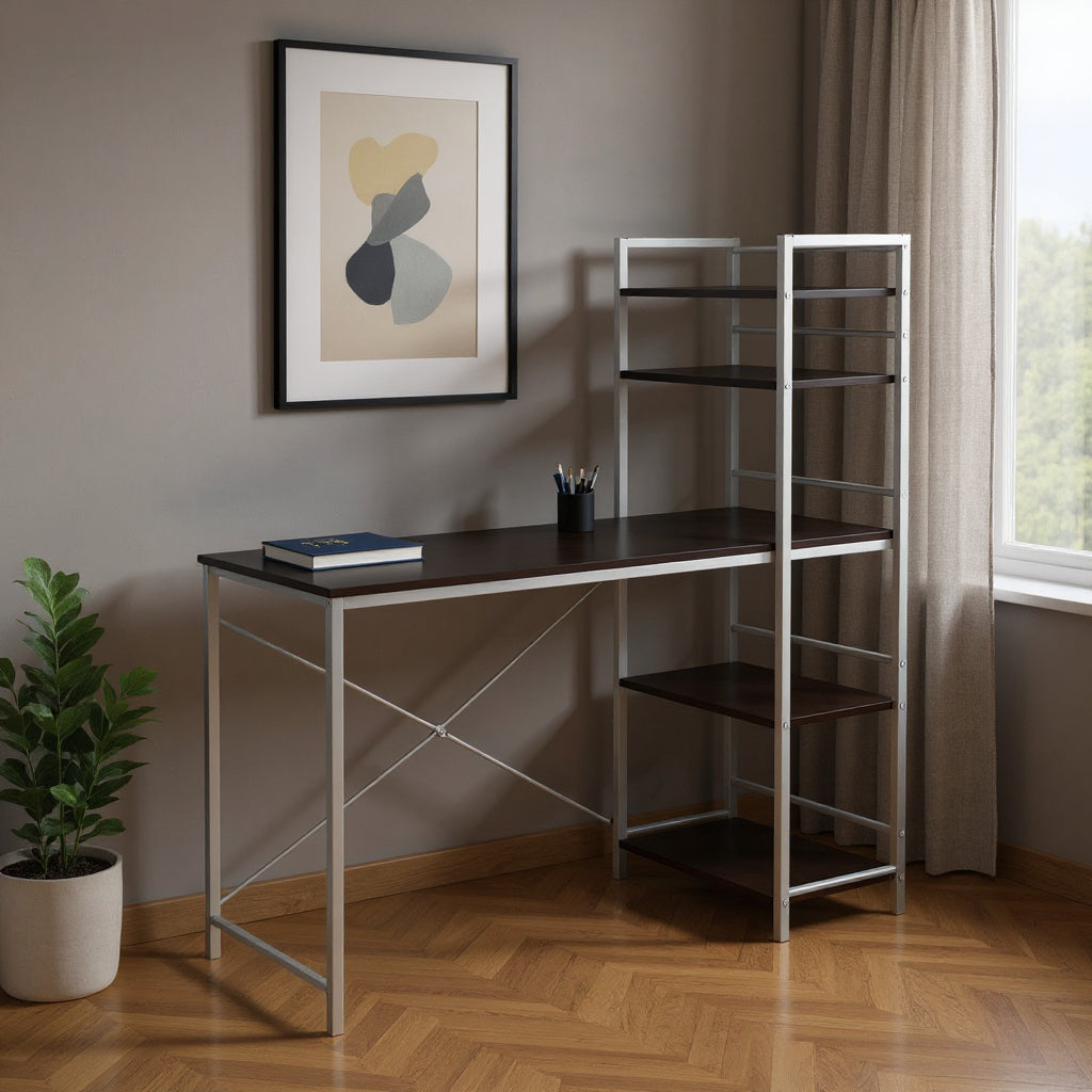 19" White Computer Desk-Desks-DECOROLALA