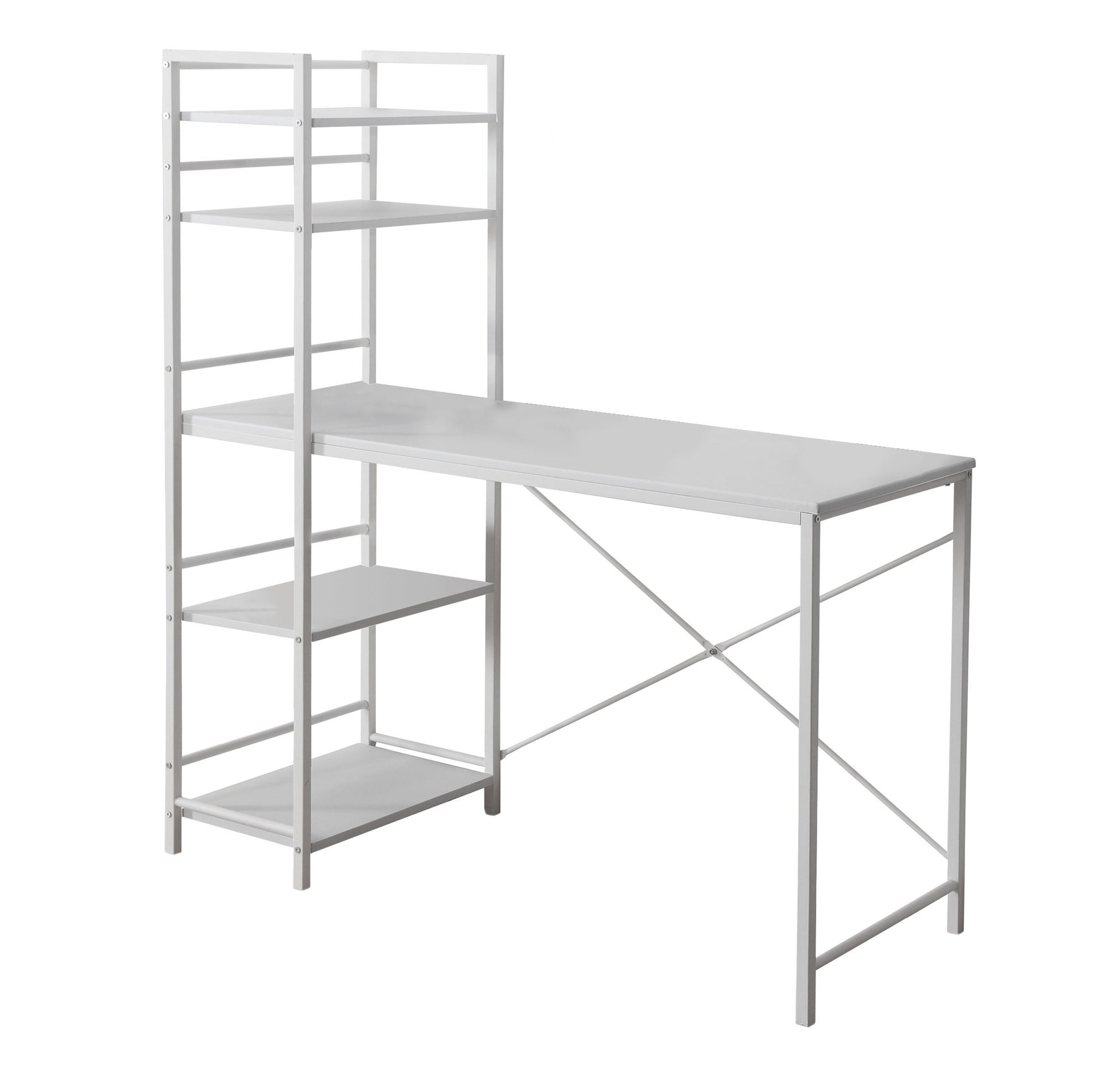 19" White Computer Desk-Desks-DECOROLALA