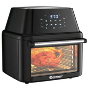 19 qt Multi-functional Air Fryer Oven 1800 W Dehydrator Rotisserie-Black-Toaster Ovens-DECOROLALA