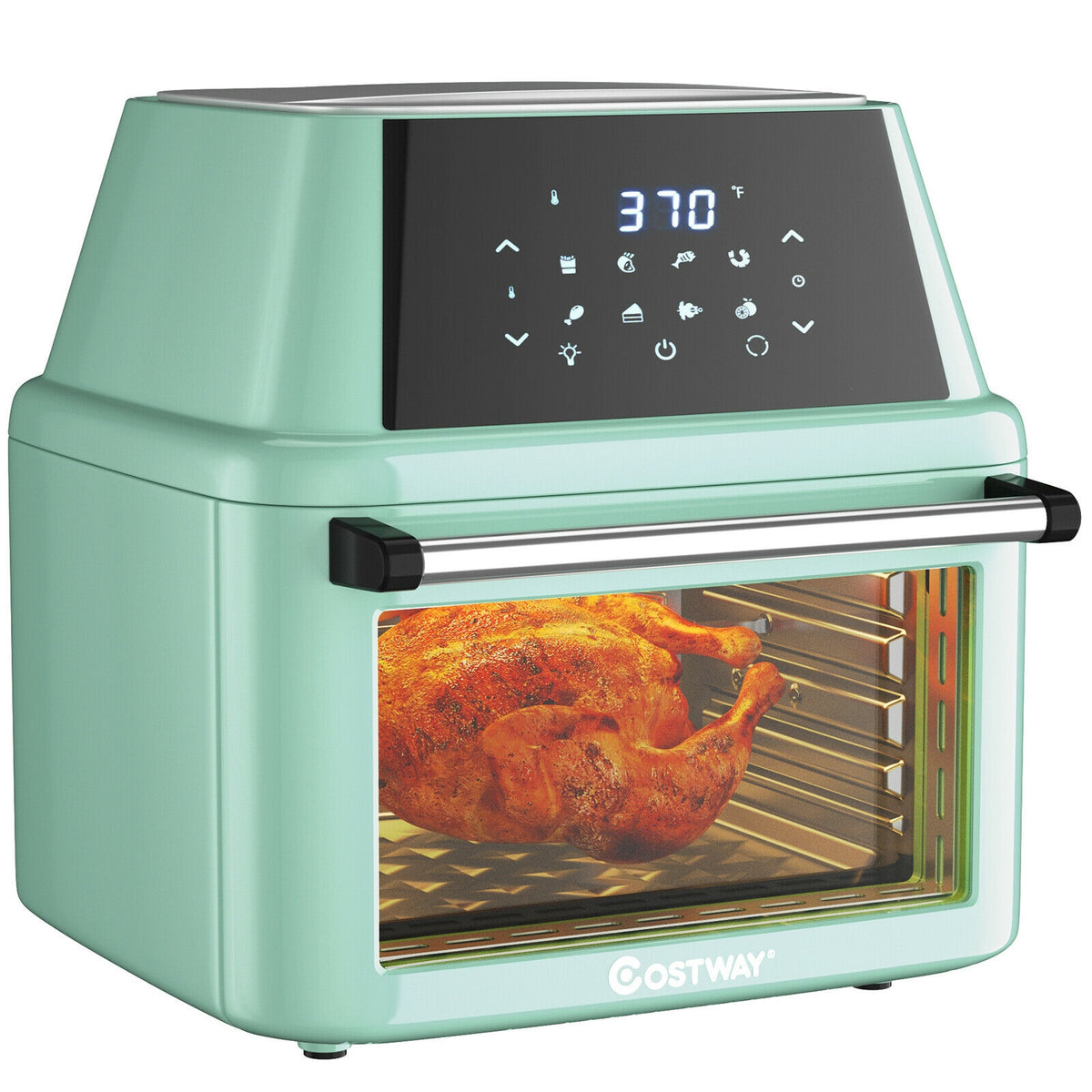 19 qt Multi-functional Air Fryer Oven 1800 W Dehydrator Rotisserie-Green-Toaster Ovens-DECOROLALA