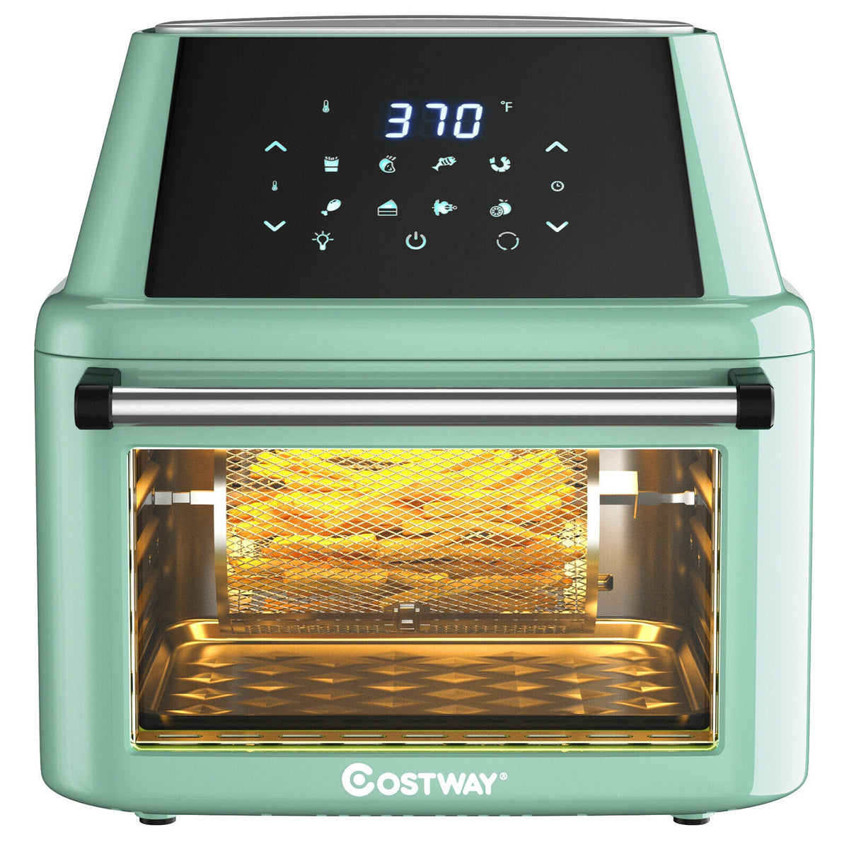 19 qt Multi-functional Air Fryer Oven 1800 W Dehydrator Rotisserie-Green-Toaster Ovens-DECOROLALA