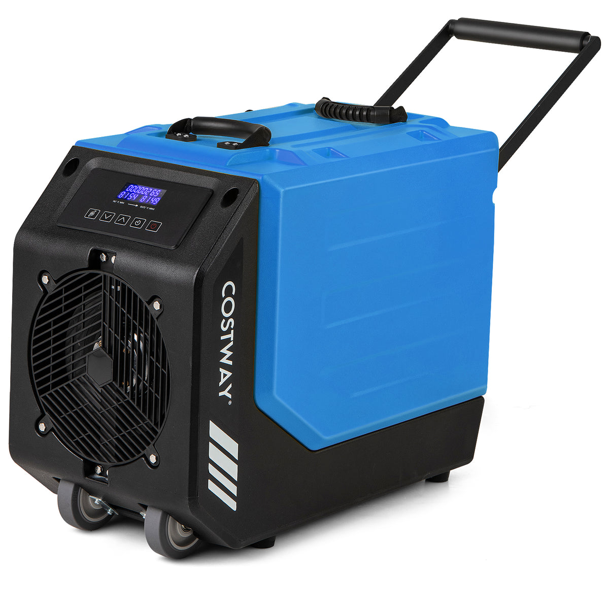 190 PPD Commercial Dehumidifier with Pump and 2 Wheels-Blue-Dehumidifiers-DECOROLALA