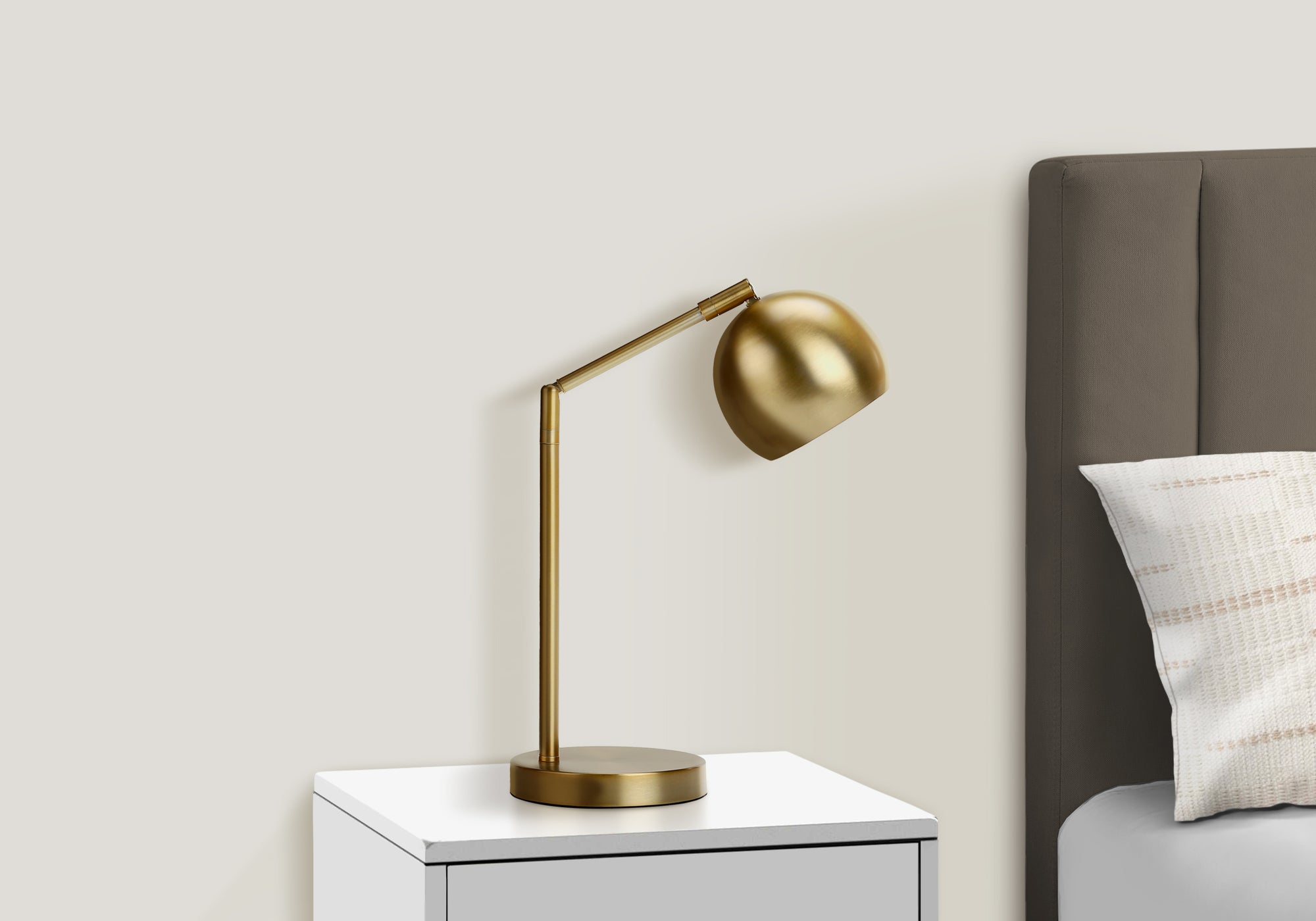 19"H Gold Metal Table Lamp with Adjustable Neck-Lighting-DECOROLALA
