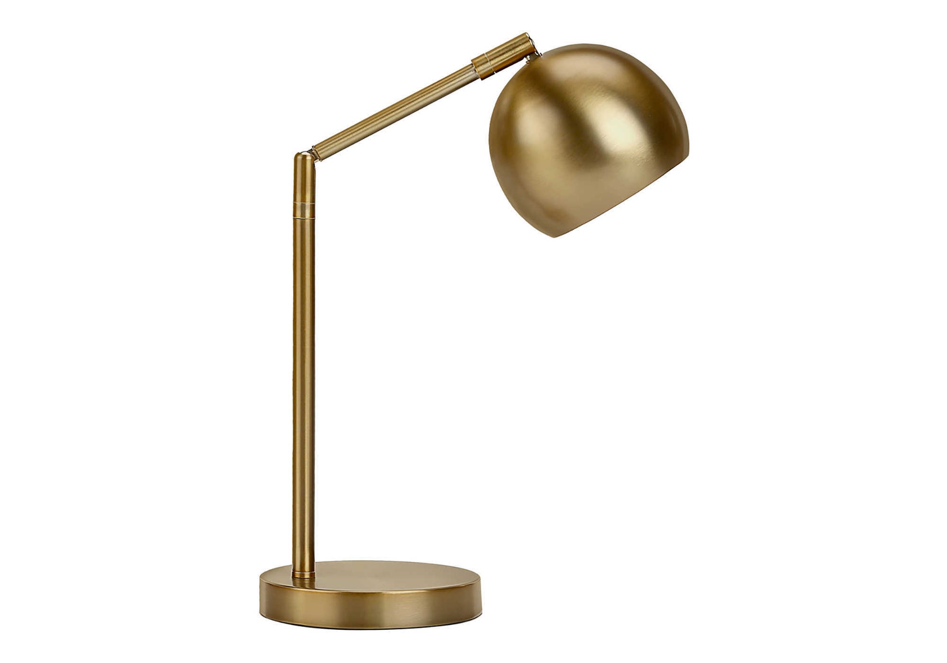 19"H Gold Metal Table Lamp with Adjustable Neck-Lighting-DECOROLALA
