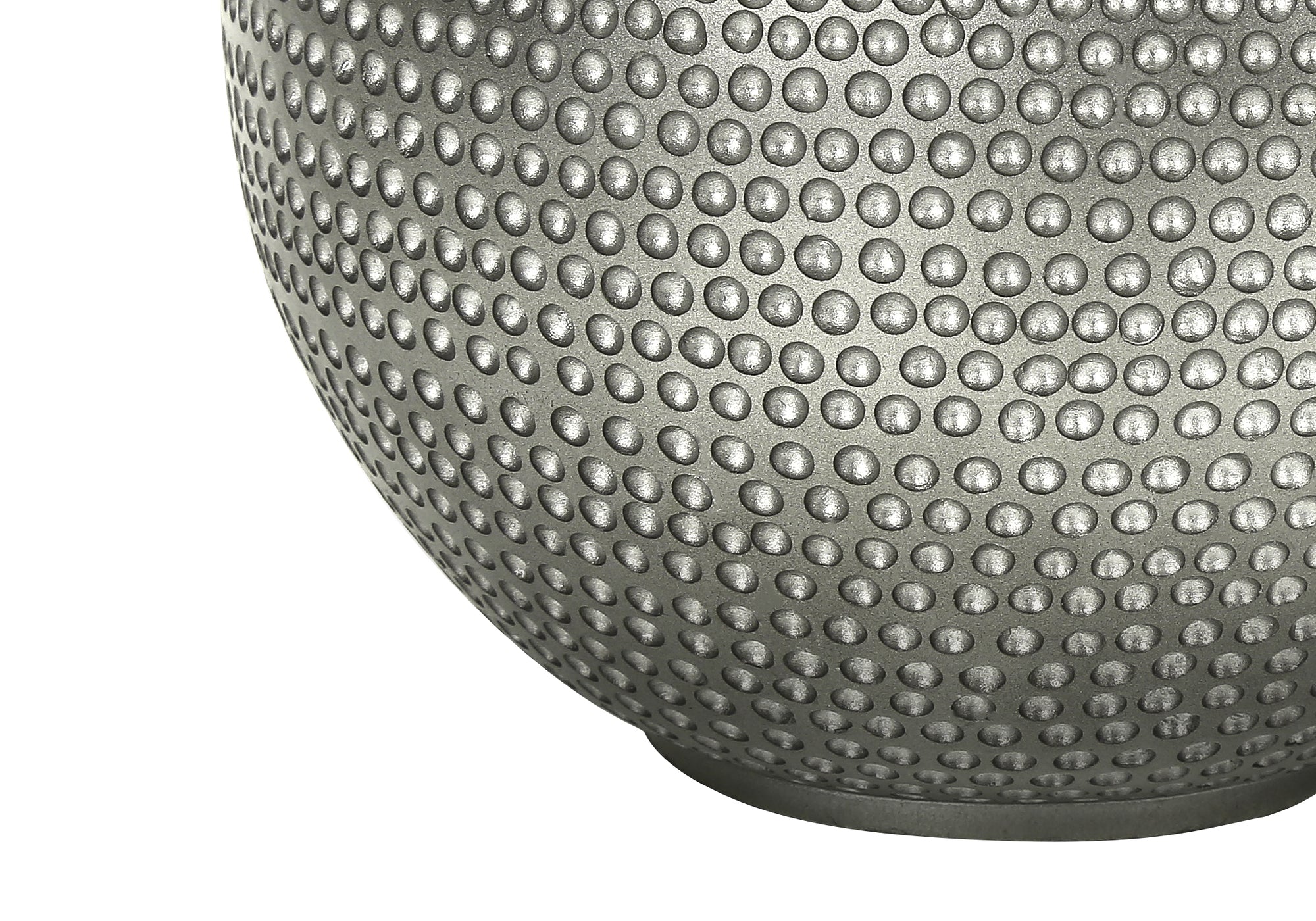 19"H Grey Resin Table Lamp with Ivory Shade-Lighting-DECOROLALA